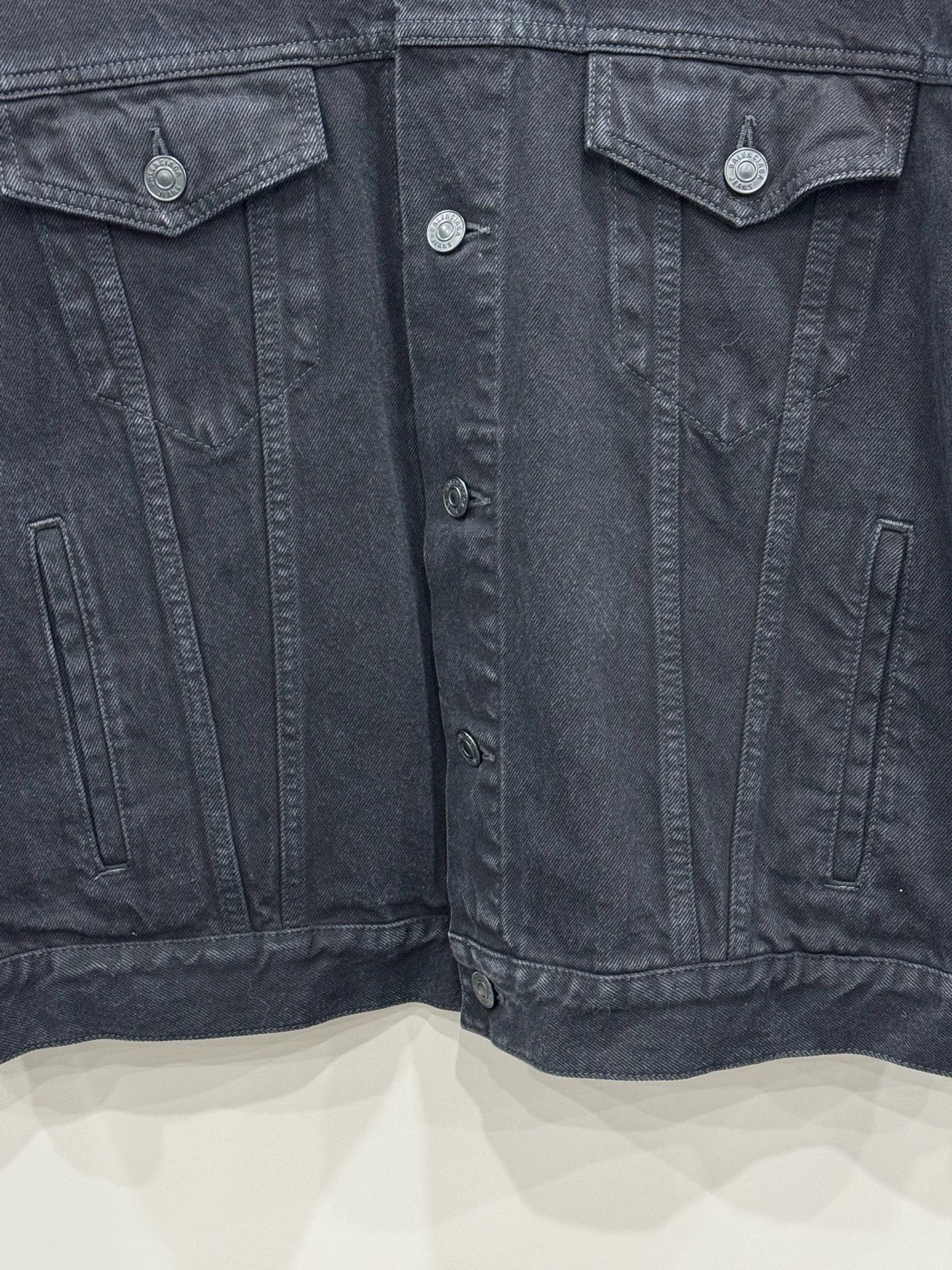 Balenciaga Balenciaga Black Denim Jacket XS - dmc Size US XS / EU 42 / 0 - 4 Thumbnail