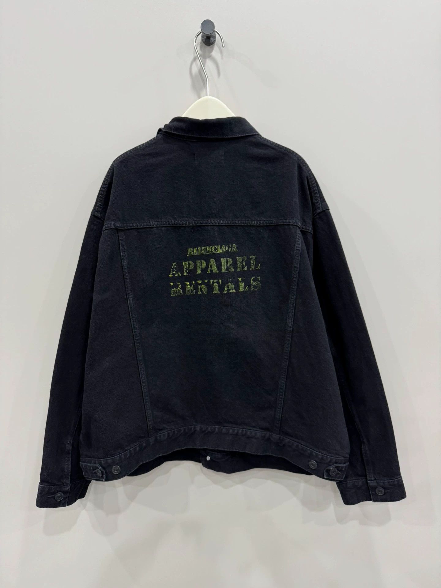 Balenciaga Balenciaga Black Denim Jacket XS - dmc Size US XS / EU 42 / 0 - 2 Thumbnail