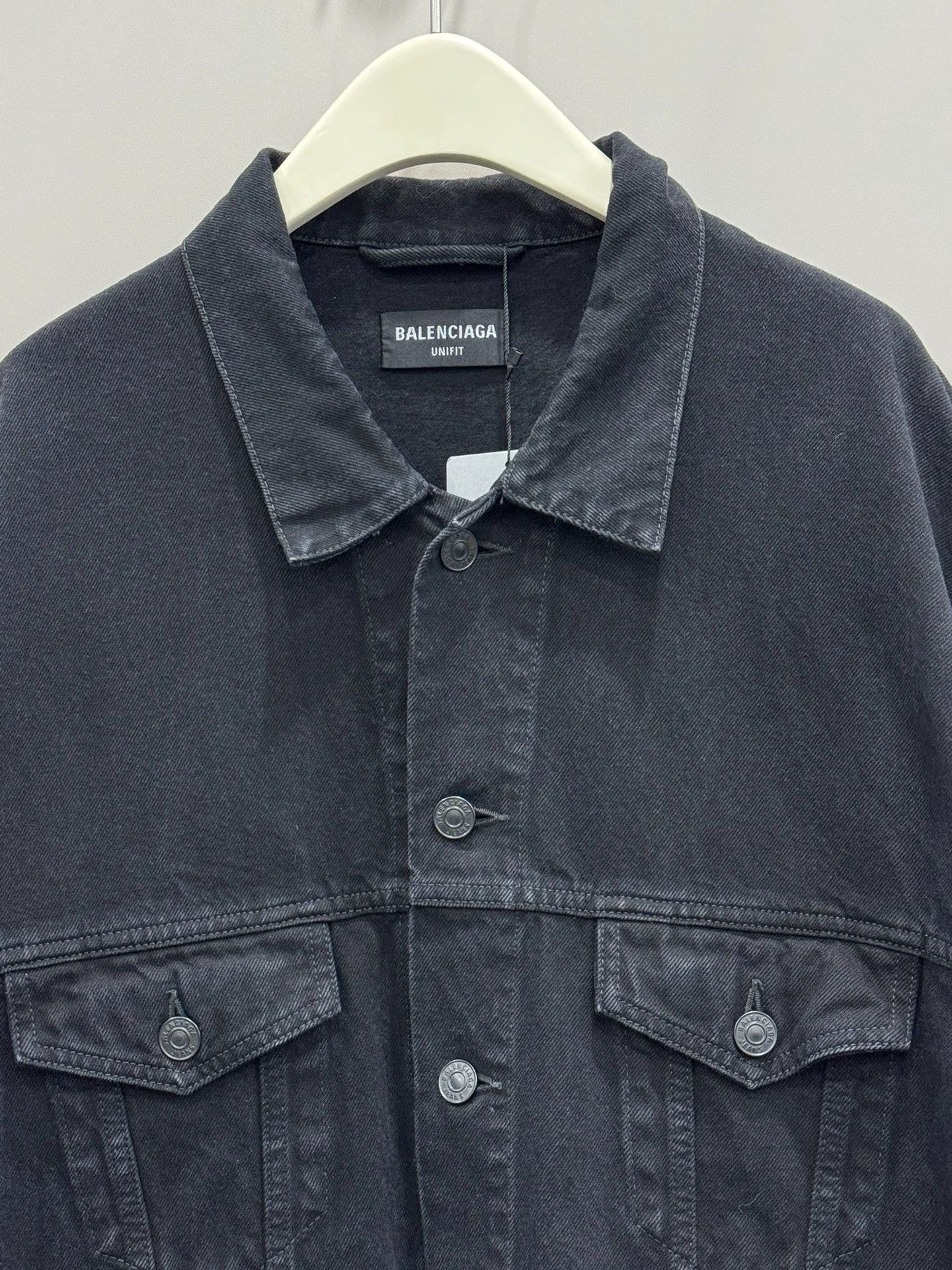 Balenciaga Balenciaga Black Denim Jacket XS - dmc Size US XS / EU 42 / 0 - 3 Thumbnail