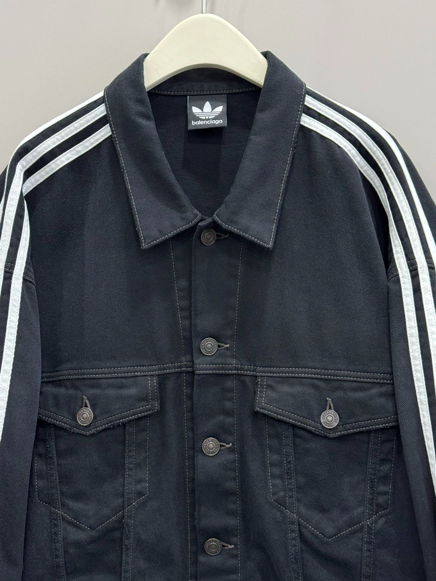 Balenciaga Balenciaga Adidas Denim Jacket 2 - dmc Size US S / EU 44-46 / 1 - 3 Thumbnail