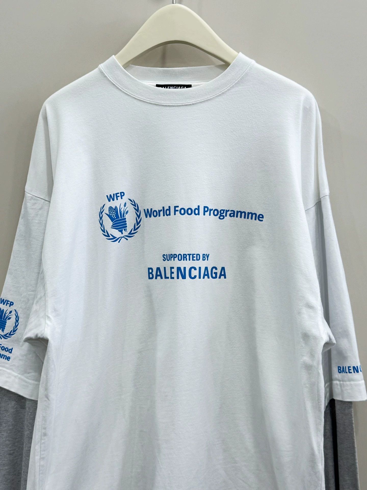 Balenciaga Balenciaga WFP collaborative two-in-one long-sleeve Tee - dmc Size US S / EU 44-46 / 1 - 3 Thumbnail