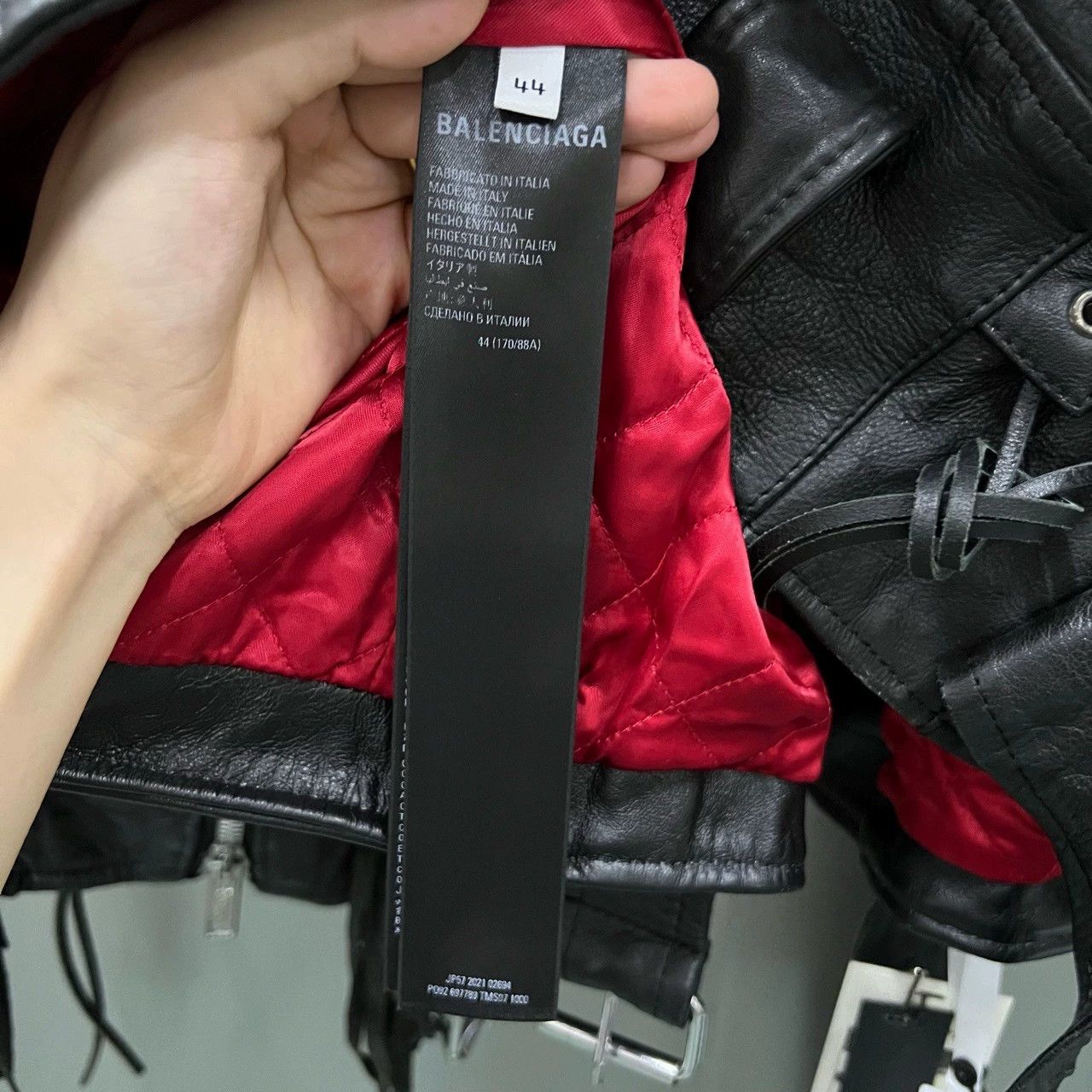 Balenciaga Balenciaga Multi-Zipper Drawstring Leather Jacket - dmc Size US M / EU 48-50 / 2 - 3 Thumbnail