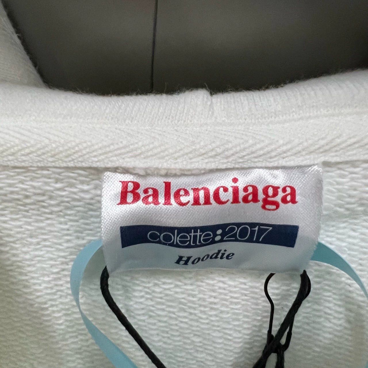 Balenciaga Balenciaga White Logo Graphic Hoodie - dmc Size US M / EU 48-50 / 2 - 3 Thumbnail