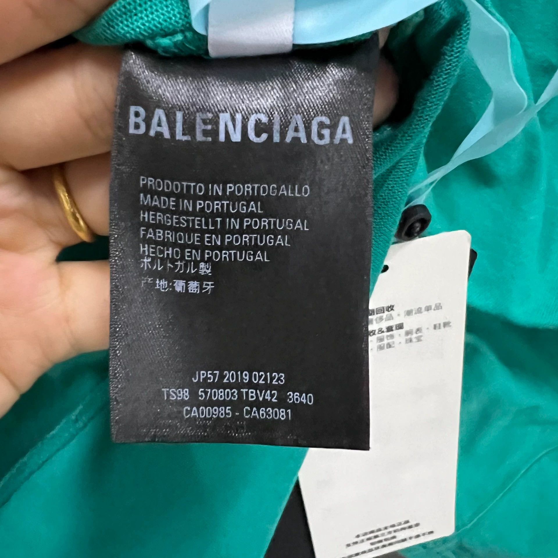 Balenciaga Balenciaga Green Coke Short Sleeve Tee - dmc Size US M / EU 48-50 / 2 - 4 Thumbnail