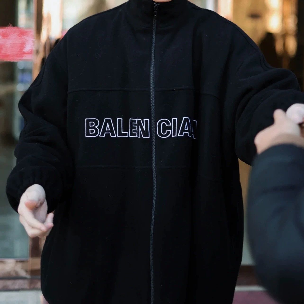 Balenciaga Balenciaga Big Logo Cashmere Jacket - dmc Size US S / EU 44-46 / 1 - 5 Thumbnail