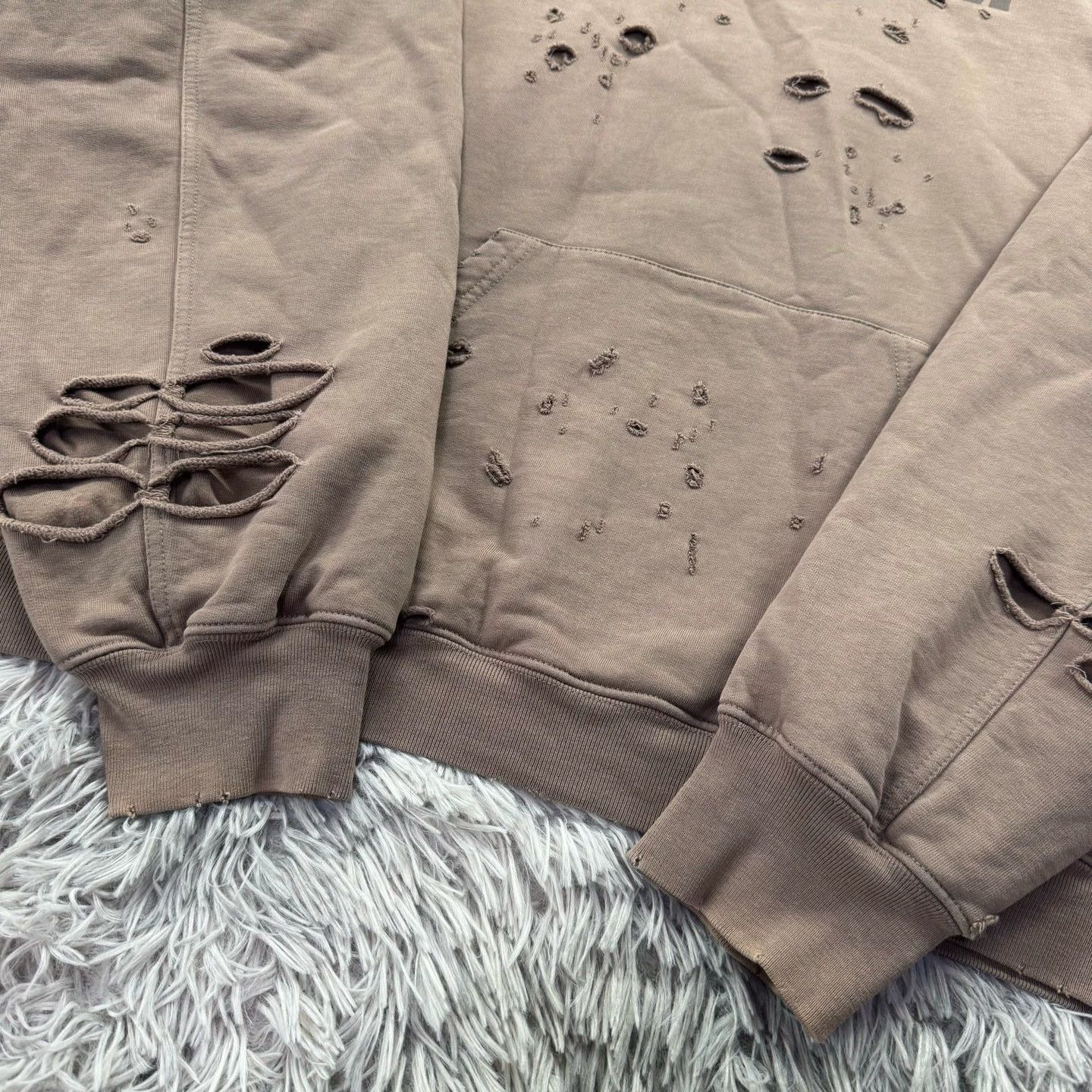 Balenciaga Balenciaga Double Layer Distressed Hoodie - dmc Size US XXS / EU 40 - 4 Thumbnail