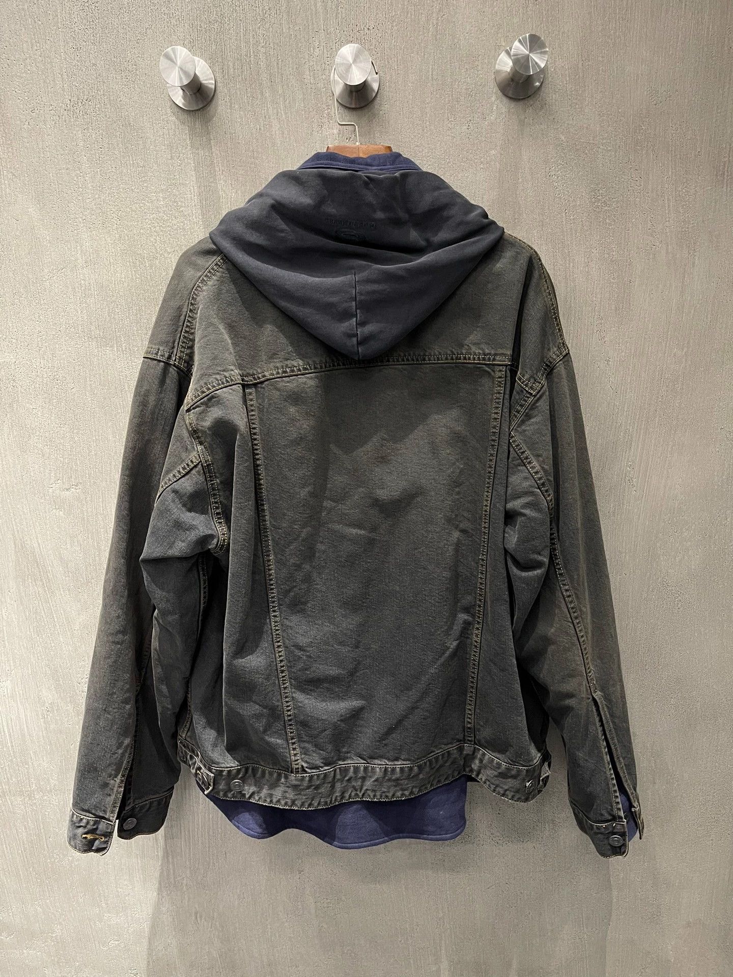 Balenciaga Balenciaga Denim Layered Jacket - dmc Size US XXL / EU 58 / 5 - 2 Thumbnail