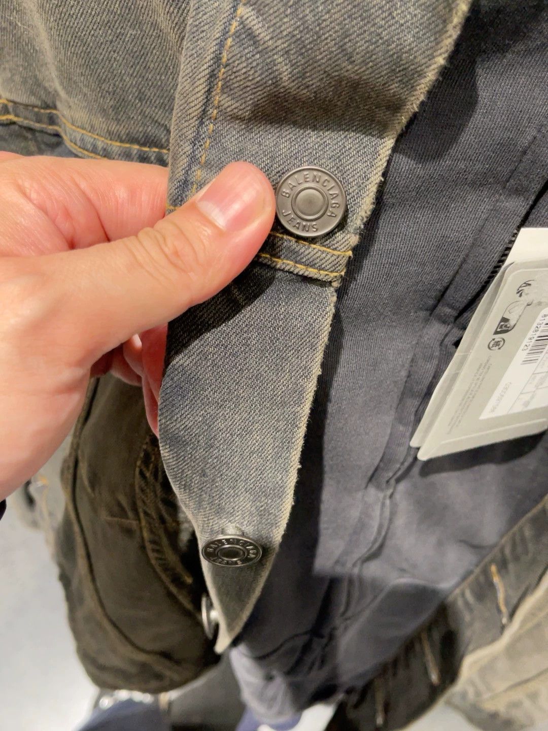 Balenciaga Balenciaga Denim Layered Jacket - dmc Size US XXL / EU 58 / 5 - 6 Thumbnail