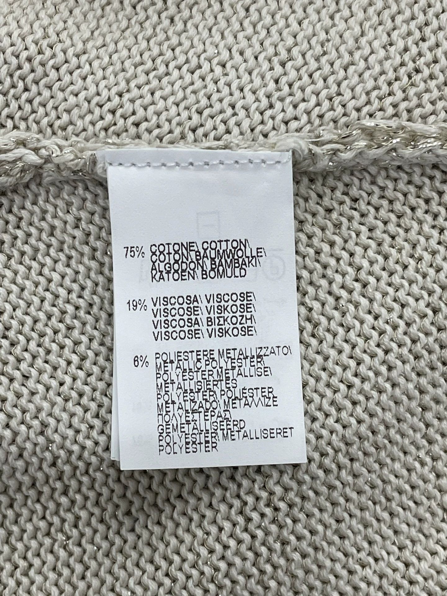 Brunello Cucinelli Brunello Cucinelli Beige Knit Top - dmc Size US XS / EU 42 / 0 - 5 Thumbnail