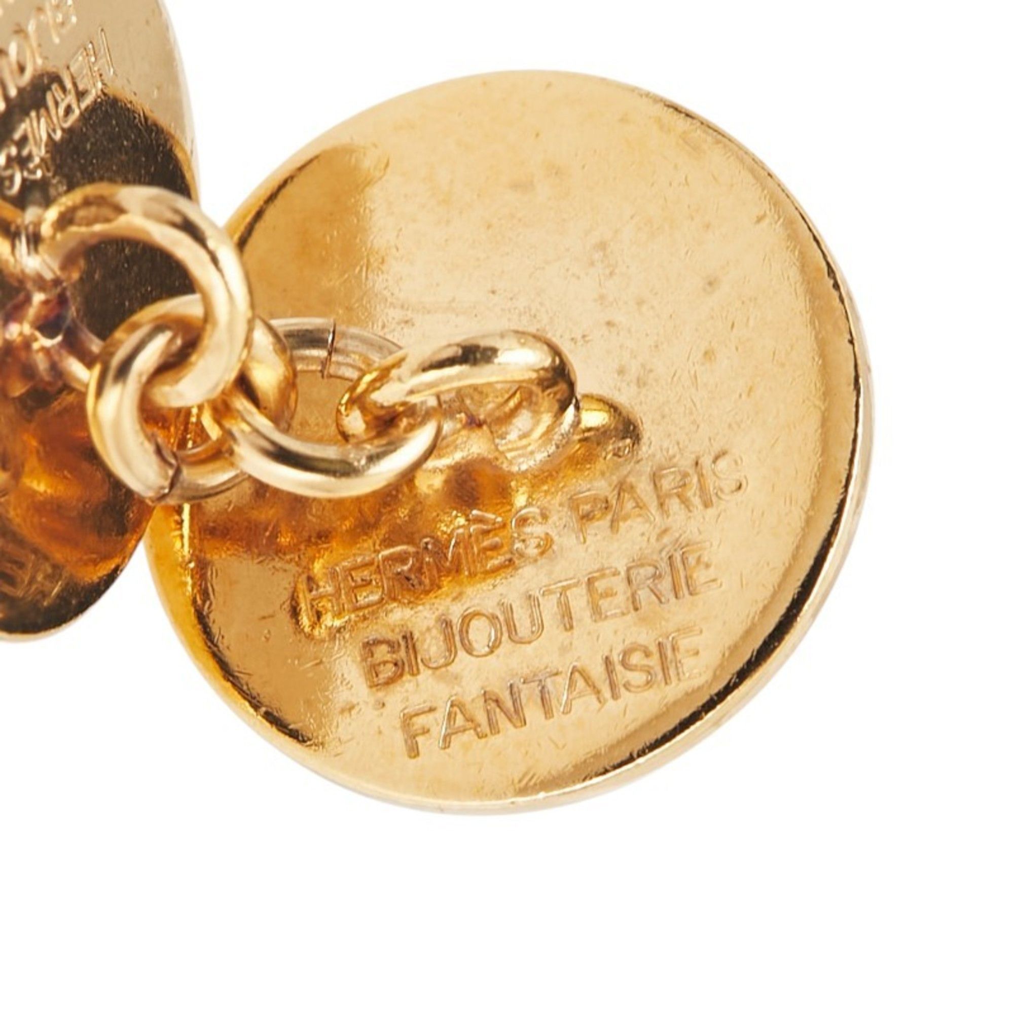 Hermes Hermes Hermès Serie Cufflinks, Gold Plated, Men's Size ONE SIZE - 4 Thumbnail