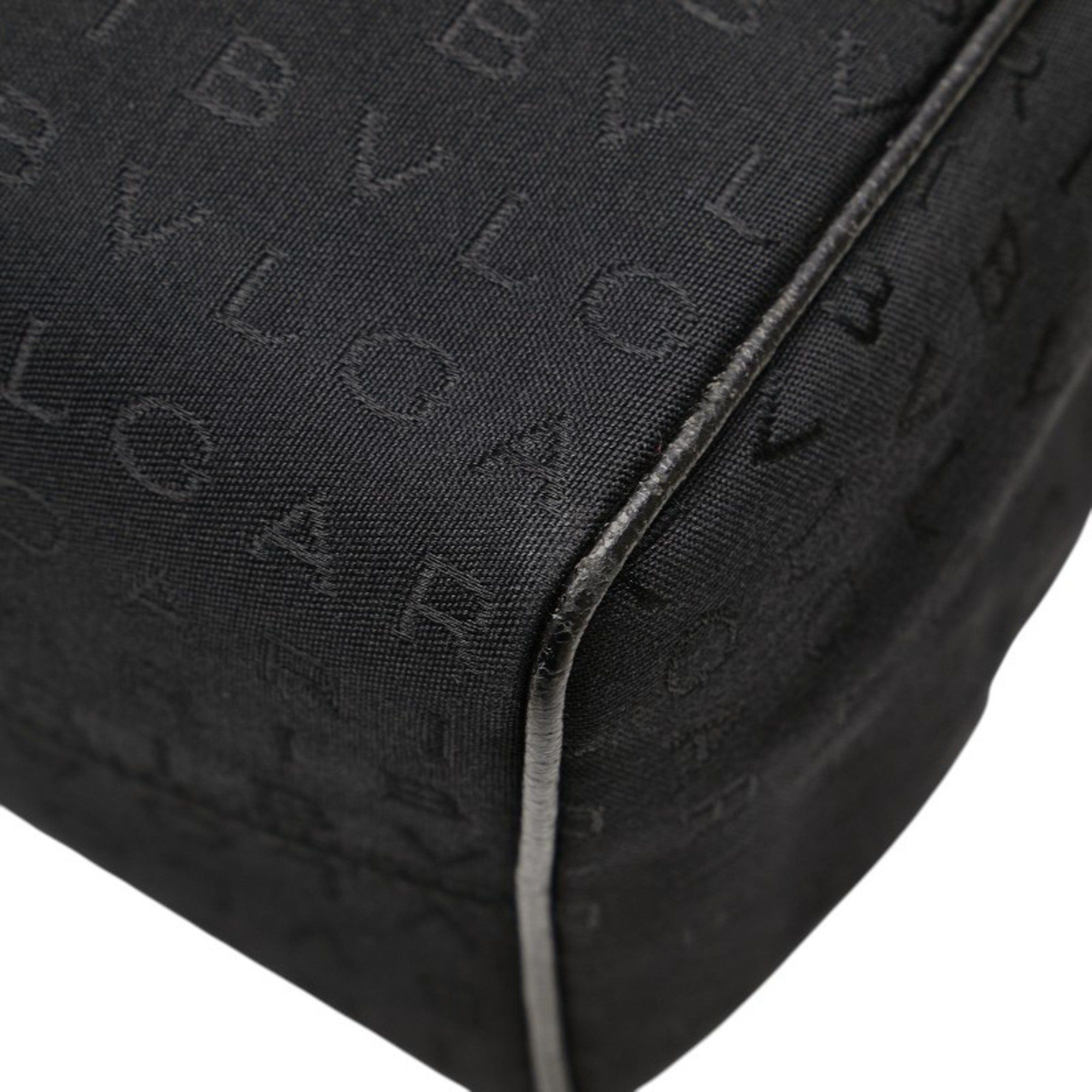 Bvlgari BVLGARI Logomania Tote Bag in Black Canvas and Leather for Women Size ONE SIZE - 5 Thumbnail