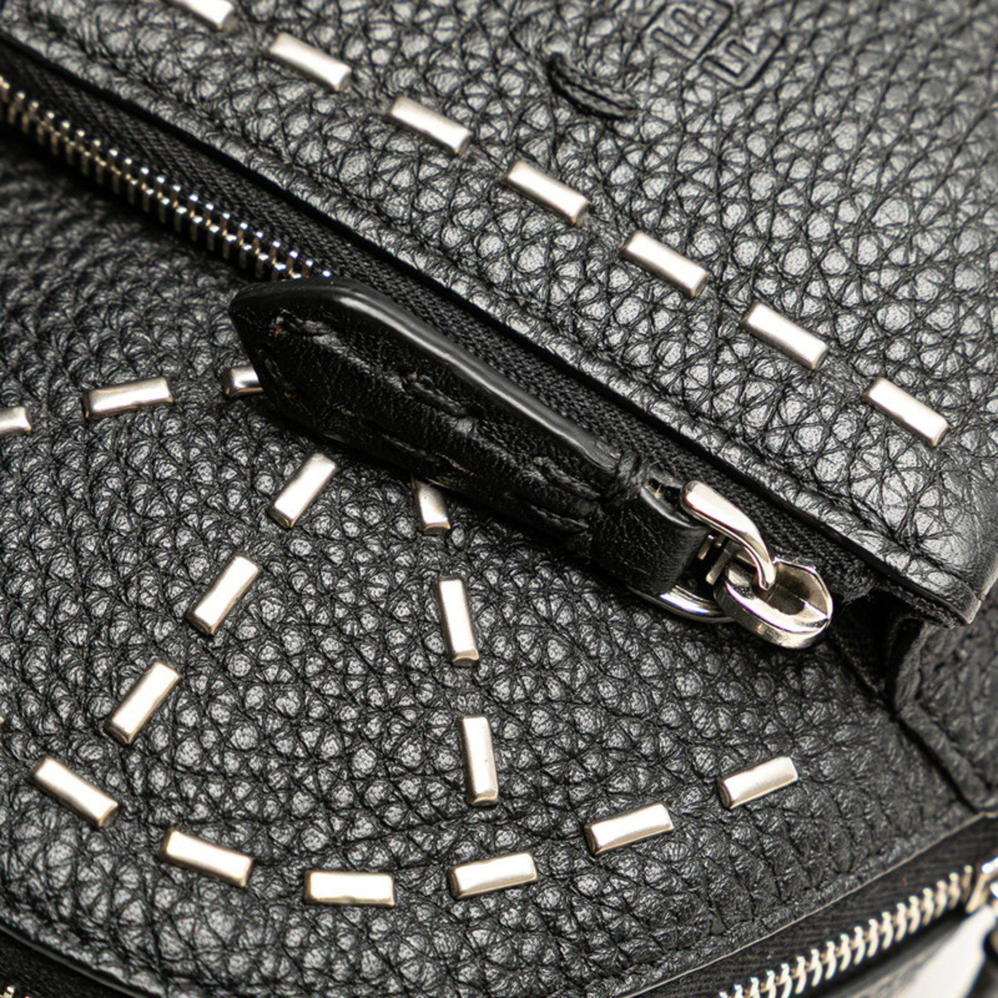 Fendi Fendi Backpack Keychain Bag Charm Small Item Case 7AR471 Black Leather Women's FENDI Size ONE SIZE - 6 Thumbnail