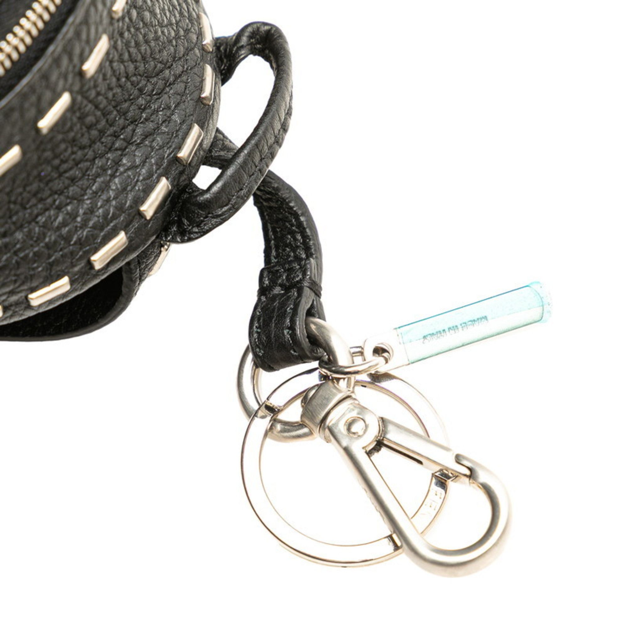 Fendi Fendi Backpack Keychain Bag Charm Small Item Case 7AR471 Black Leather Women's FENDI Size ONE SIZE - 4 Thumbnail