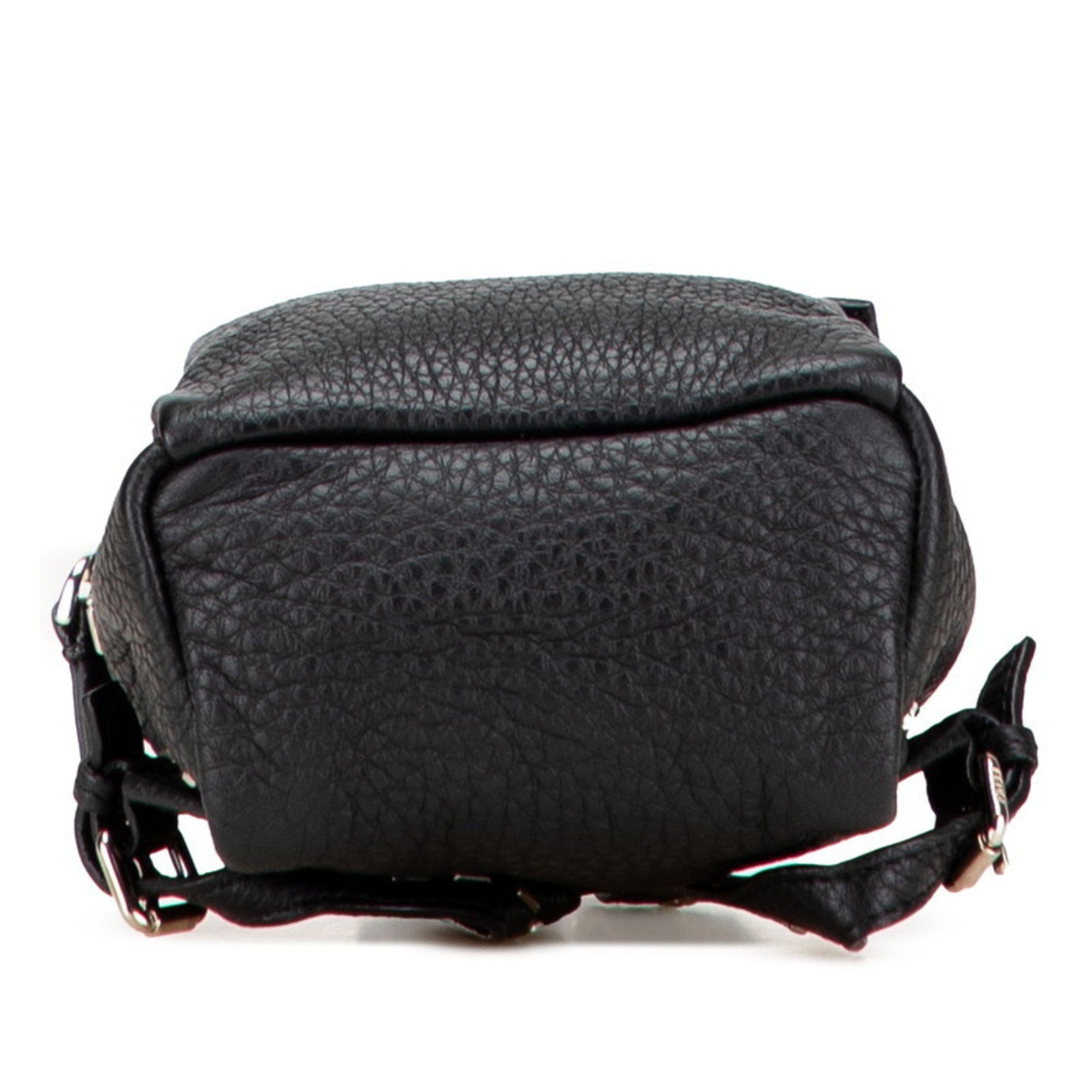 Fendi Fendi Backpack Keychain Bag Charm Small Item Case 7AR471 Black Leather Women's FENDI Size ONE SIZE - 3 Thumbnail