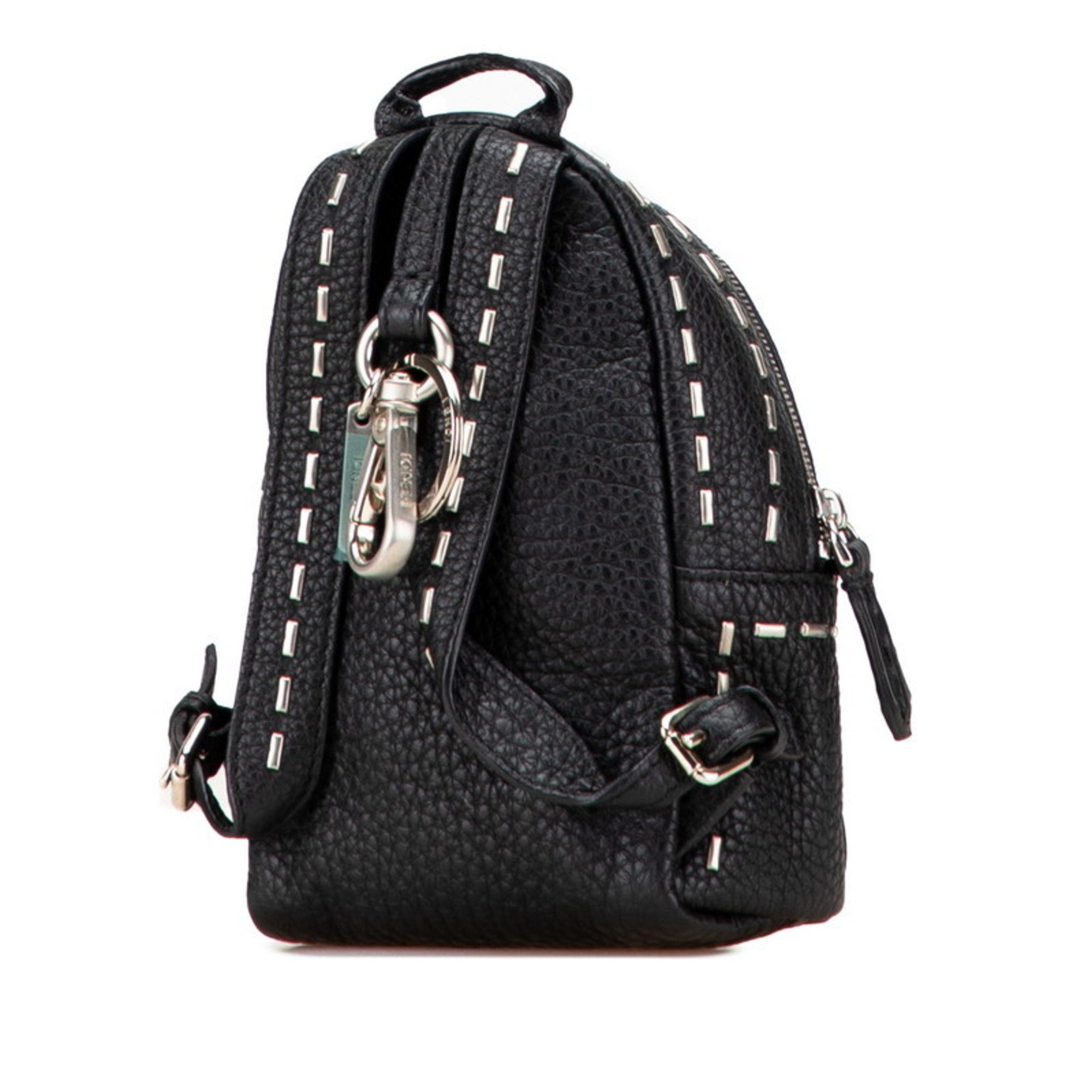 Fendi Fendi Backpack Keychain Bag Charm Small Item Case 7AR471 Black Leather Women's FENDI Size ONE SIZE - 2 Thumbnail