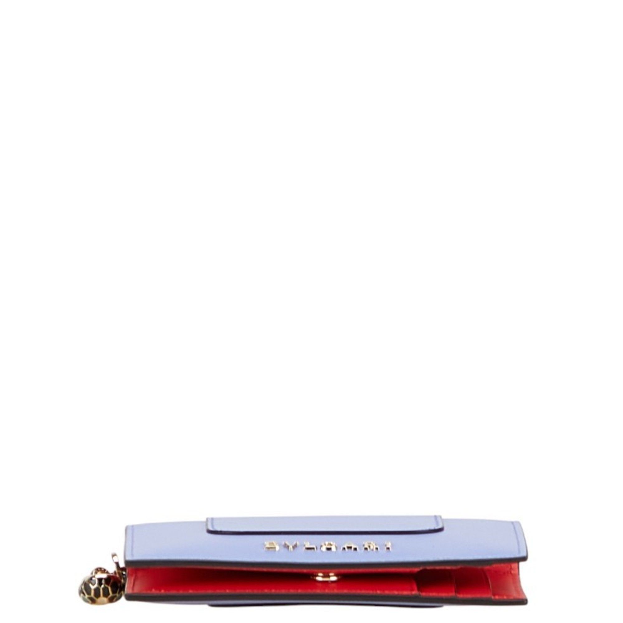 Bvlgari BVLGARI Serpenti Forever Business Card Case, Purple and Pink Leather, Women's Size ONE SIZE - 3 Thumbnail