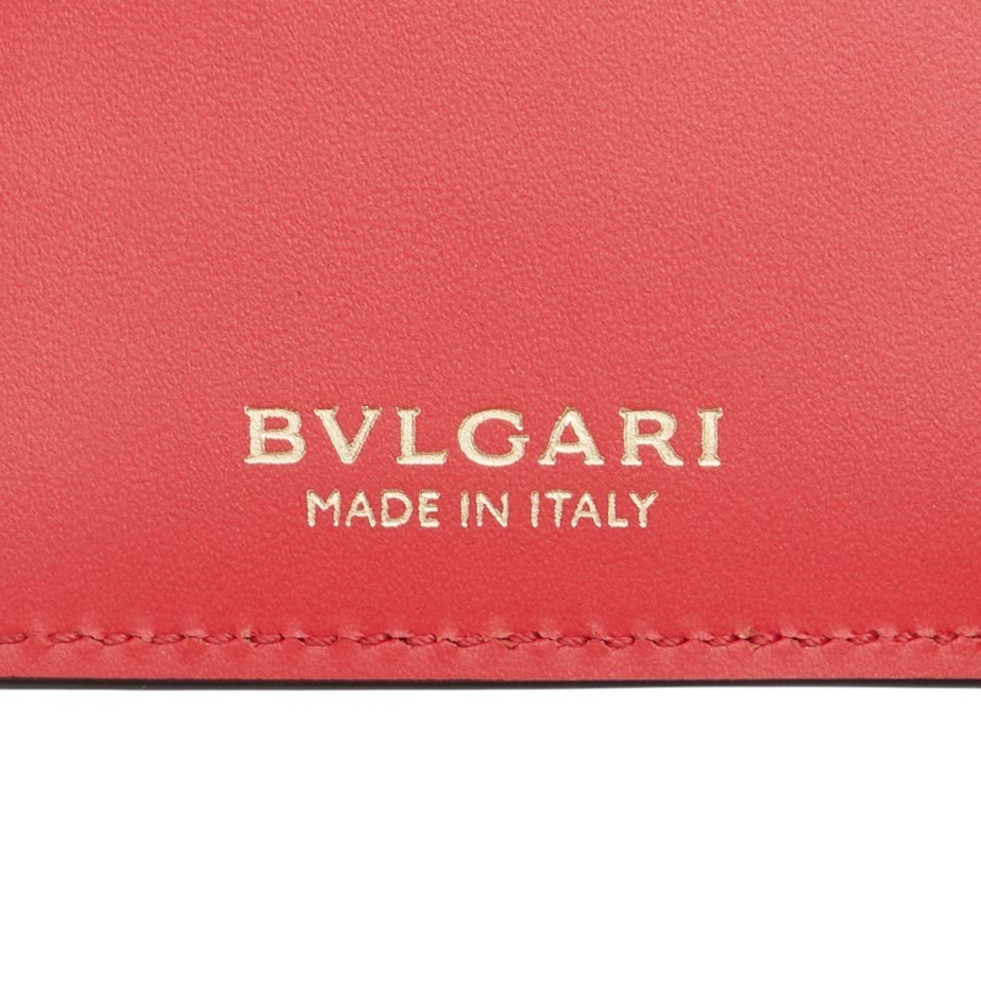 Bvlgari BVLGARI Serpenti Forever Business Card Case, Purple and Pink Leather, Women's Size ONE SIZE - 7 Thumbnail