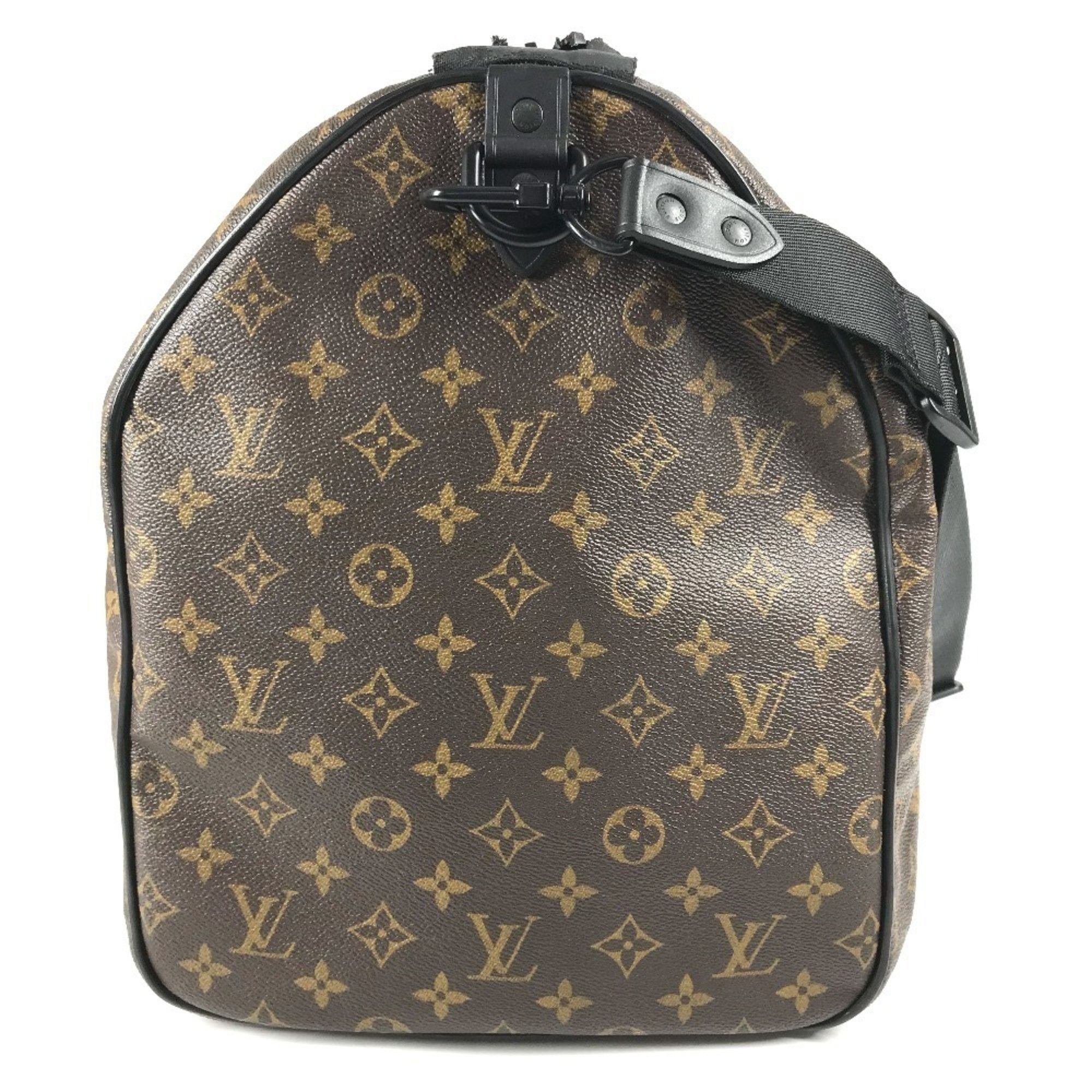 LOUIS VUITTON M41411 Monogram Waterproof Keepall Bandouliere 55 Travel Bag, 2-Way Shoulder Boston Canvas, Men's and Women's, Brown