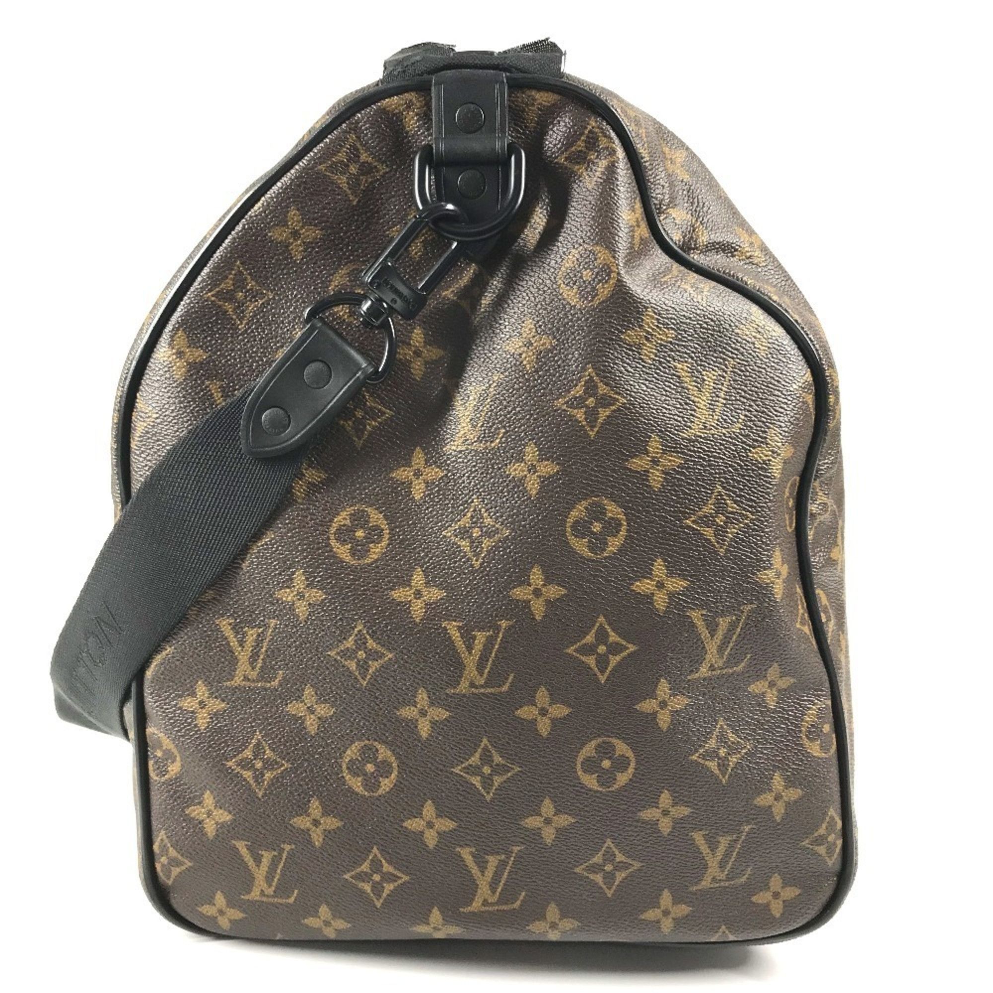 LOUIS VUITTON M41411 Monogram Waterproof Keepall Bandouliere 55 Travel Bag, 2-Way Shoulder Boston Canvas, Men's and Women's, Brown