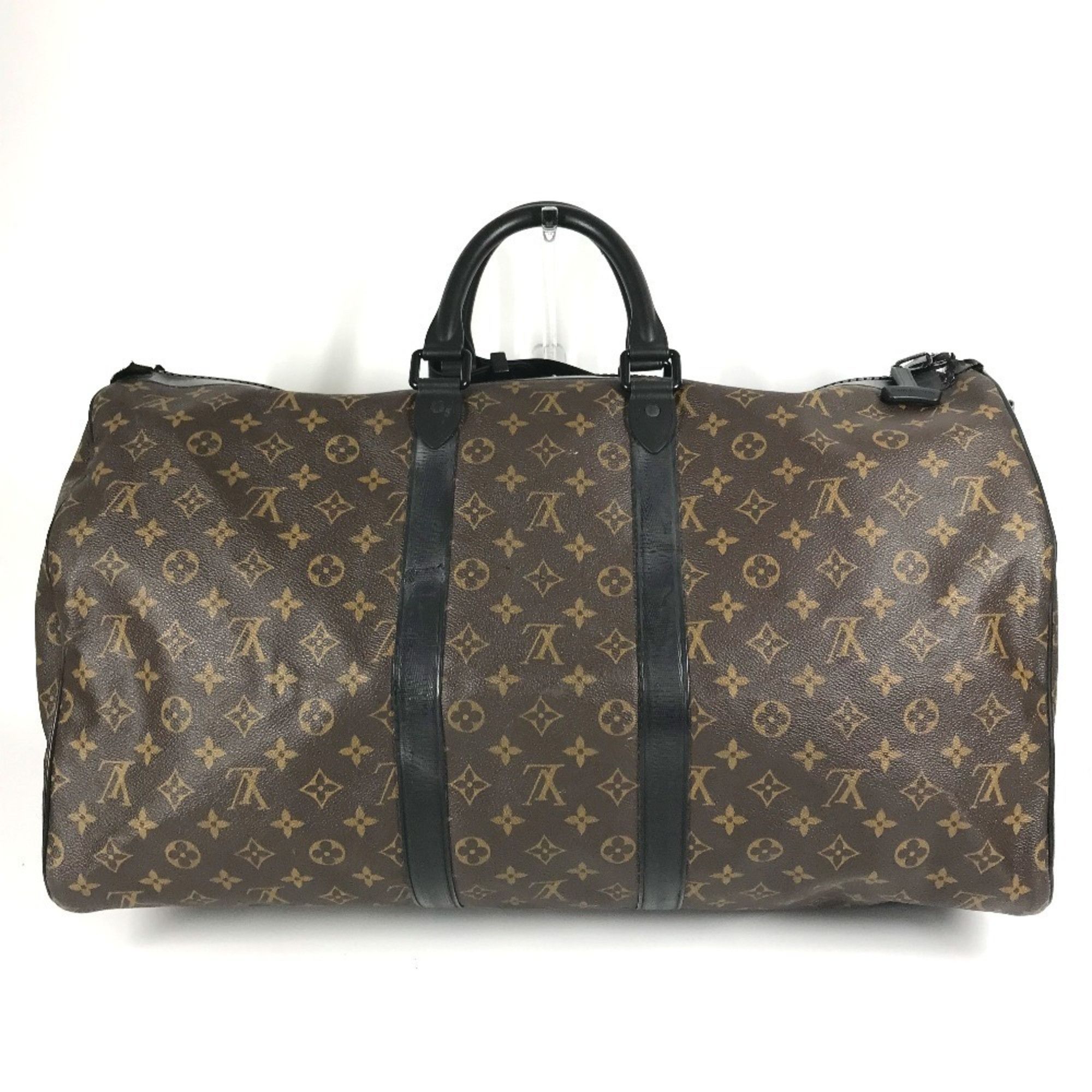 LOUIS VUITTON M41411 Monogram Waterproof Keepall Bandouliere 55 Travel Bag, 2-Way Shoulder Boston Canvas, Men's and Women's, Brown