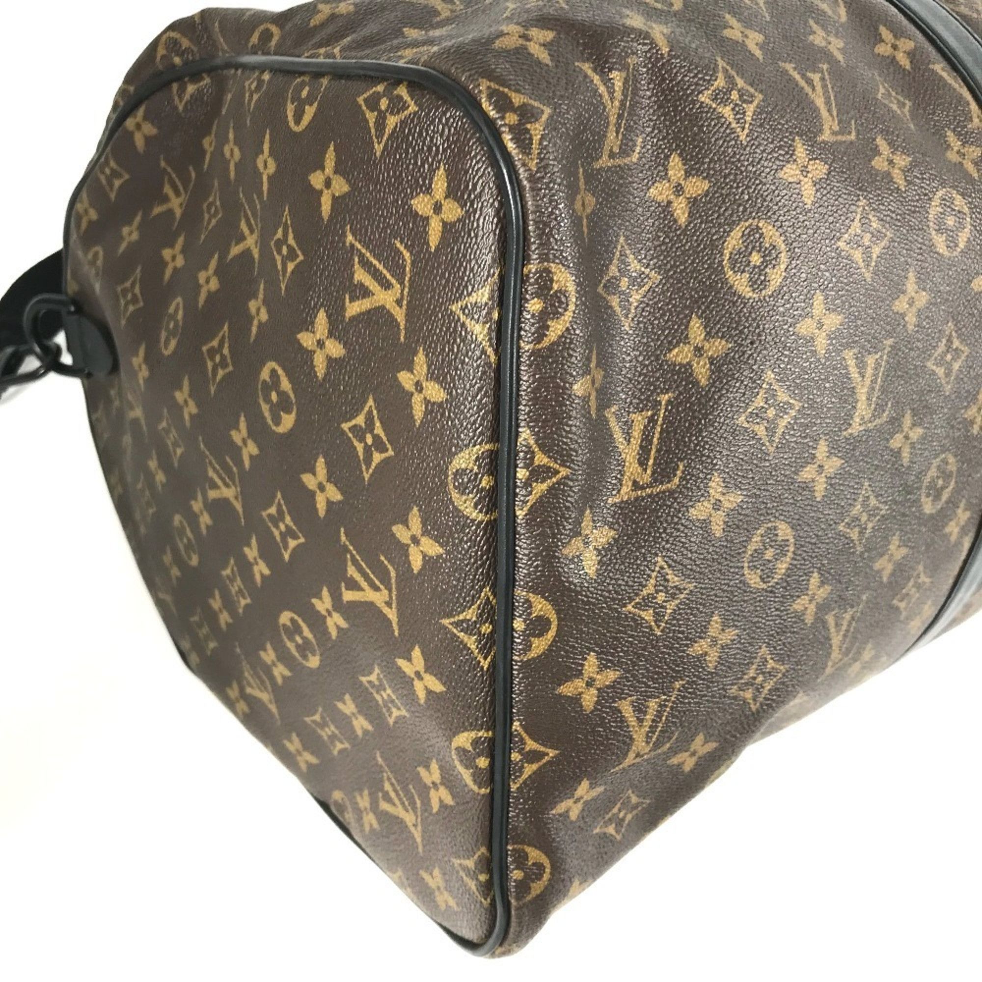 LOUIS VUITTON M41411 Monogram Waterproof Keepall Bandouliere 55 Travel Bag, 2-Way Shoulder Boston Canvas, Men's and Women's, Brown