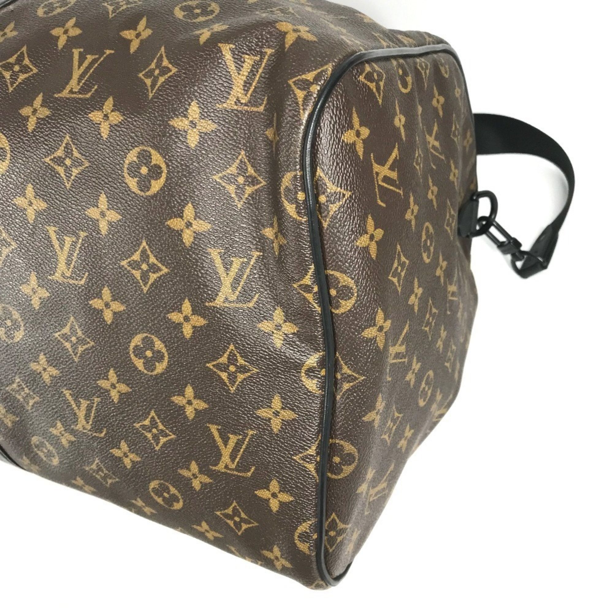 LOUIS VUITTON M41411 Monogram Waterproof Keepall Bandouliere 55 Travel Bag, 2-Way Shoulder Boston Canvas, Men's and Women's, Brown