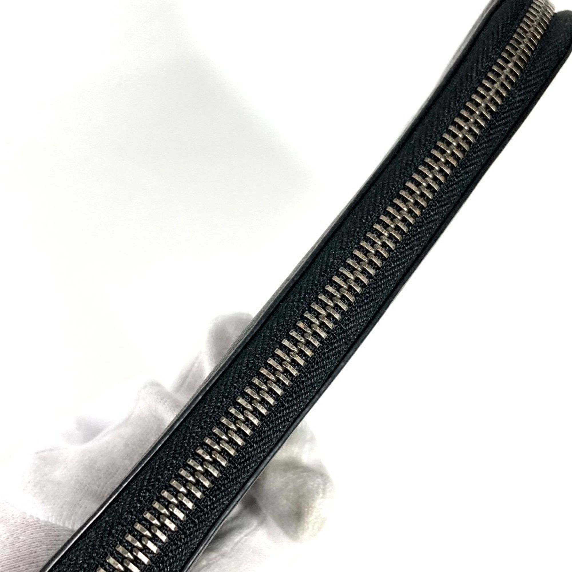 Louis Vuitton LOUIS VUITTON N63548 Damier Infini Zippy Wallet, Vertical Long Wallet with Round Zipper, Leather, Men's and Women's, Onyx Black Size ONE SIZE - 8 Thumbnail