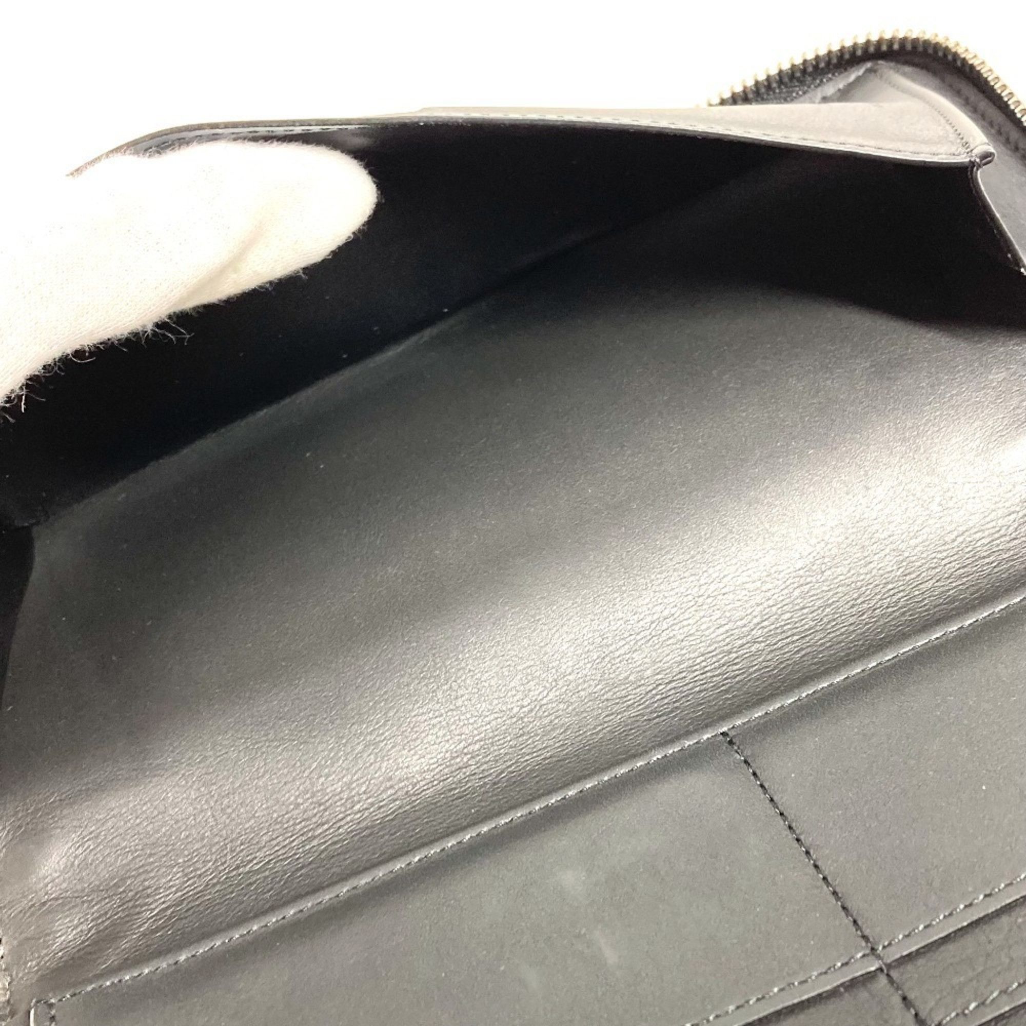 Louis Vuitton LOUIS VUITTON N63548 Damier Infini Zippy Wallet, Vertical Long Wallet with Round Zipper, Leather, Men's and Women's, Onyx Black Size ONE SIZE - 11 Thumbnail