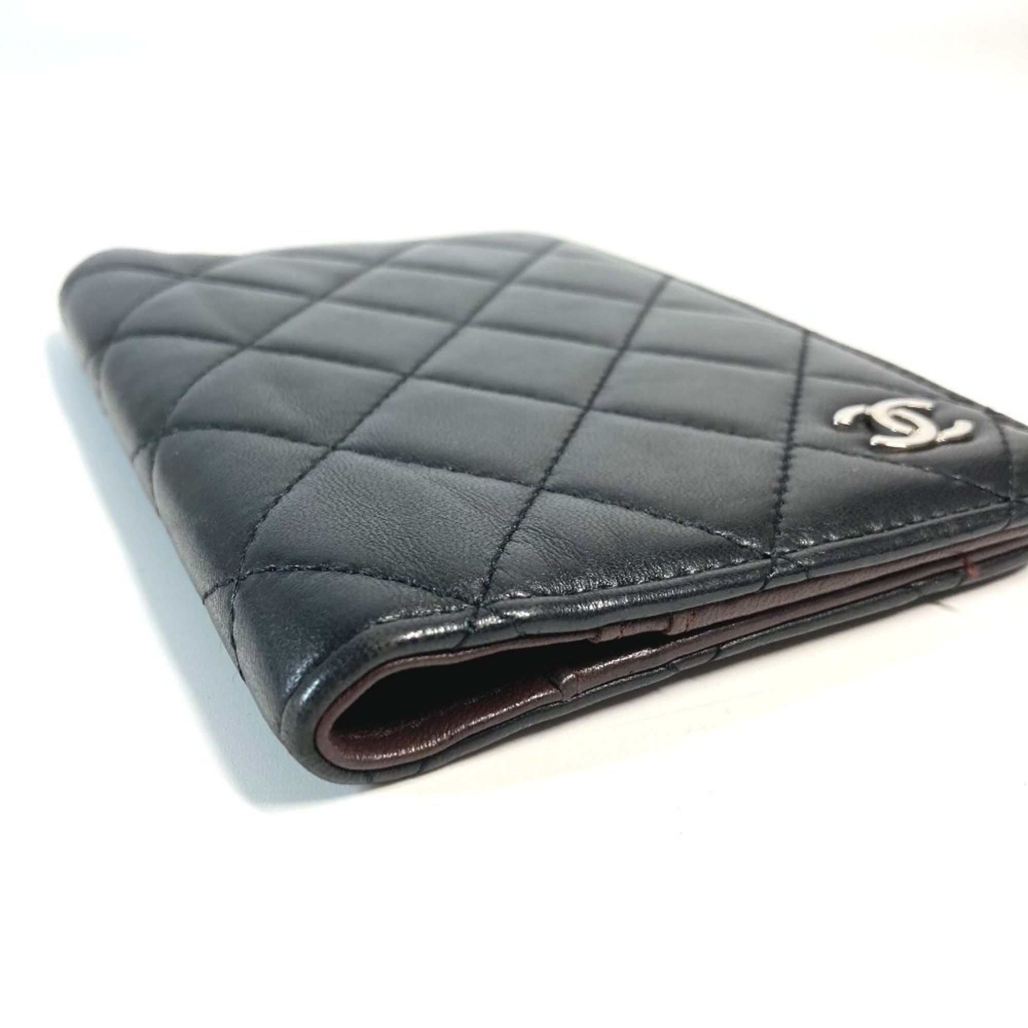 Chanel CHANEL CC Logo Coco Mark Matelasse Quilted Cover Case Stationery Passport Leather Men's Women's Black Size ONE SIZE - 6 Thumbnail