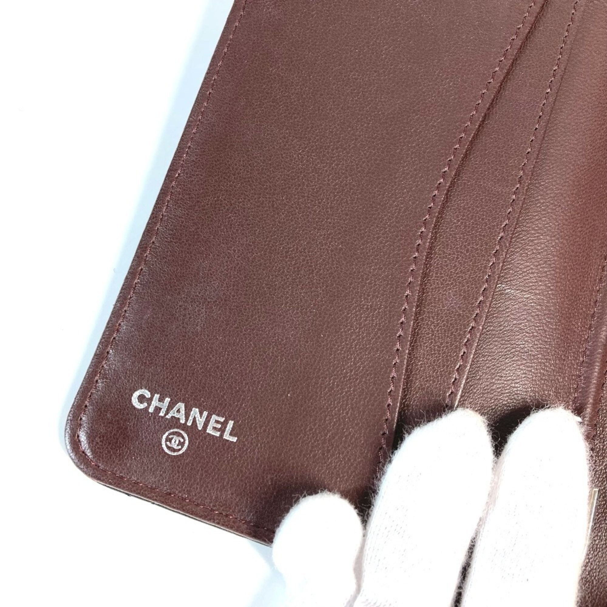 Chanel CHANEL CC Logo Coco Mark Matelasse Quilted Cover Case Stationery Passport Leather Men's Women's Black Size ONE SIZE - 9 Thumbnail