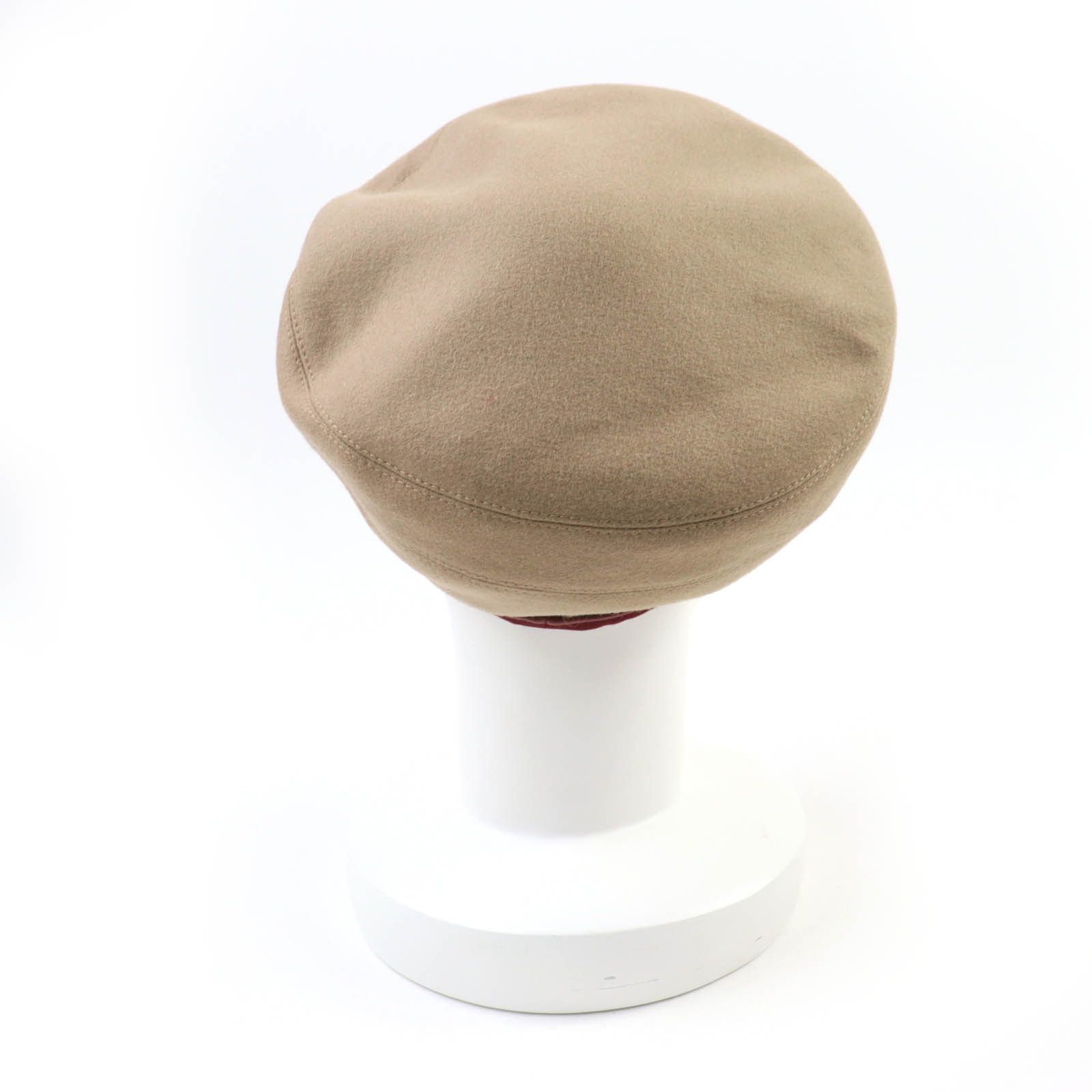 Hermes Hermes Hermes Santreno Serie Metal Cashmere Beret Leather Hats DUTY FREE for USA Size ONE SIZE - 5 Thumbnail