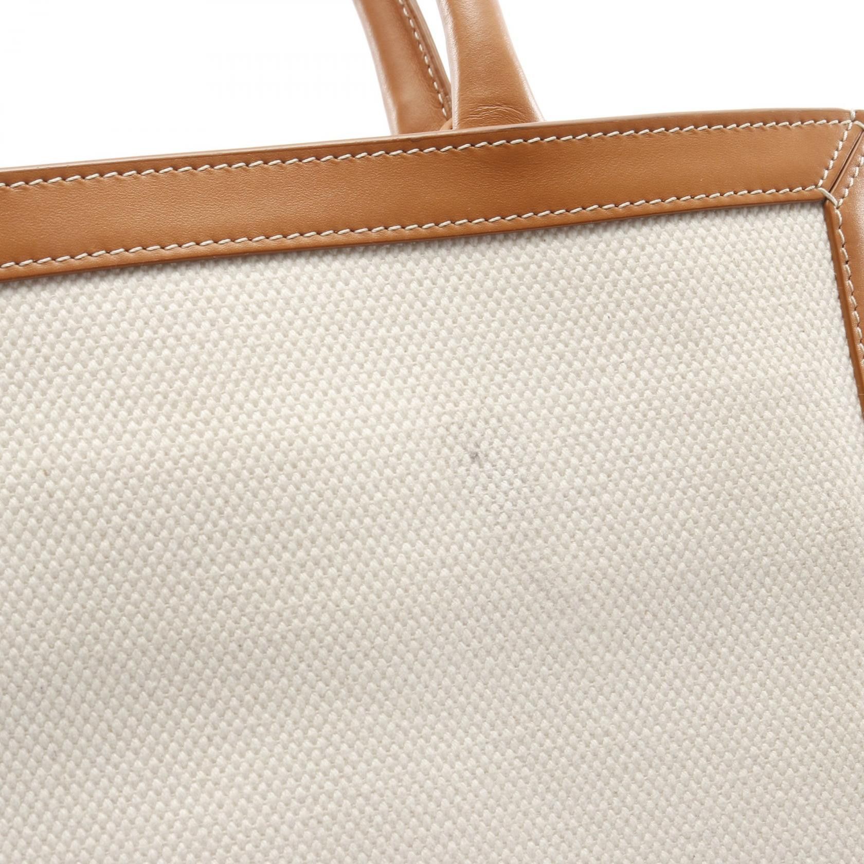 Celine Celine Celine Small Vertical Cabas Canvas Leather 2way Tote Bag Canvas Tote Bag 192082BNZ DUTY FREE for USA Size ONE SIZE - 8 Thumbnail