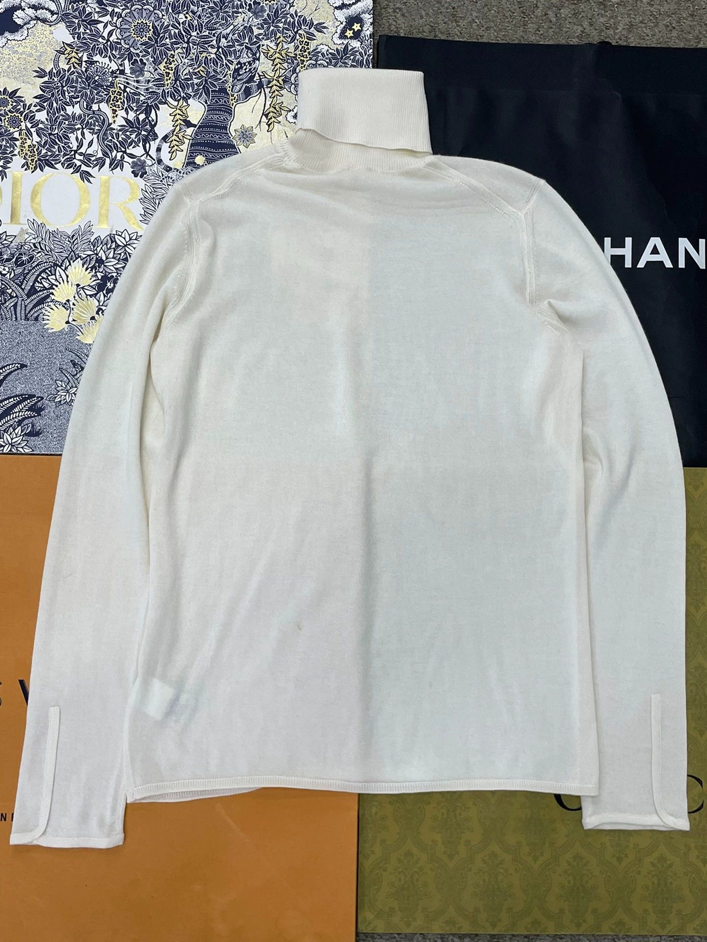 Hermes Hermes White Turtleneck Knit Sweater - dmc Size US M / EU 48-50 / 2 - 3 Thumbnail