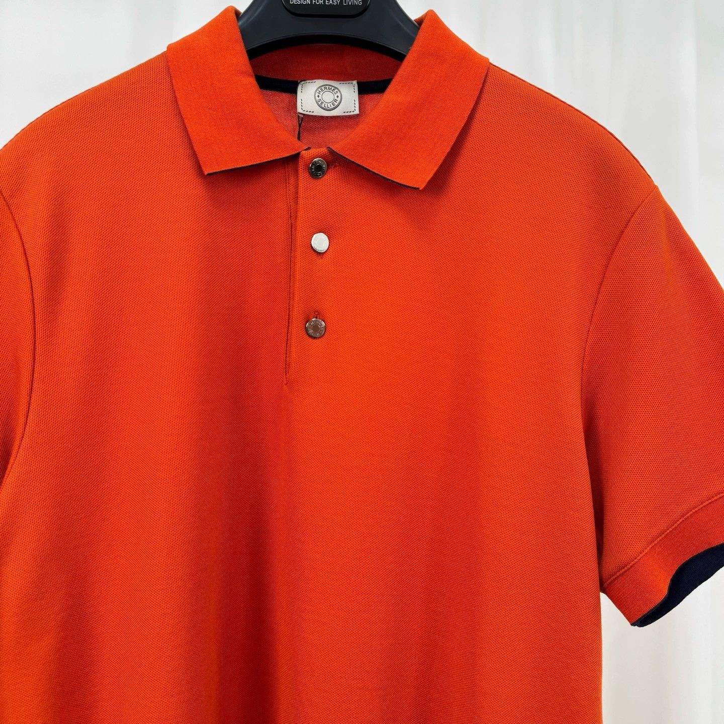 Hermes Hermes Orange Equestrian Polo Short Sleeve - dmc Size US M / EU 48-50 / 2 - 3 Thumbnail