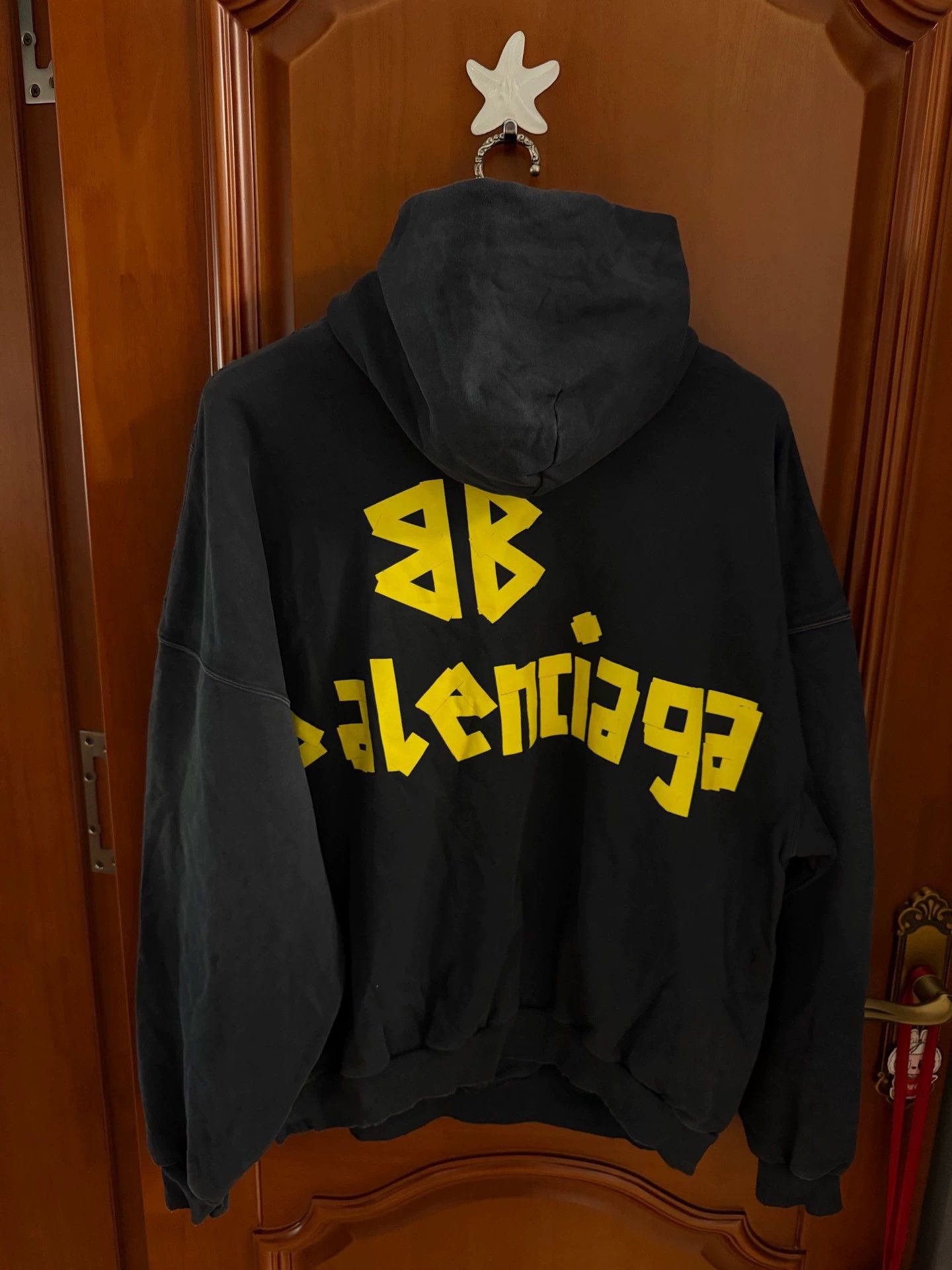 Balenciaga Black Tape Logo Hoodie - dmc