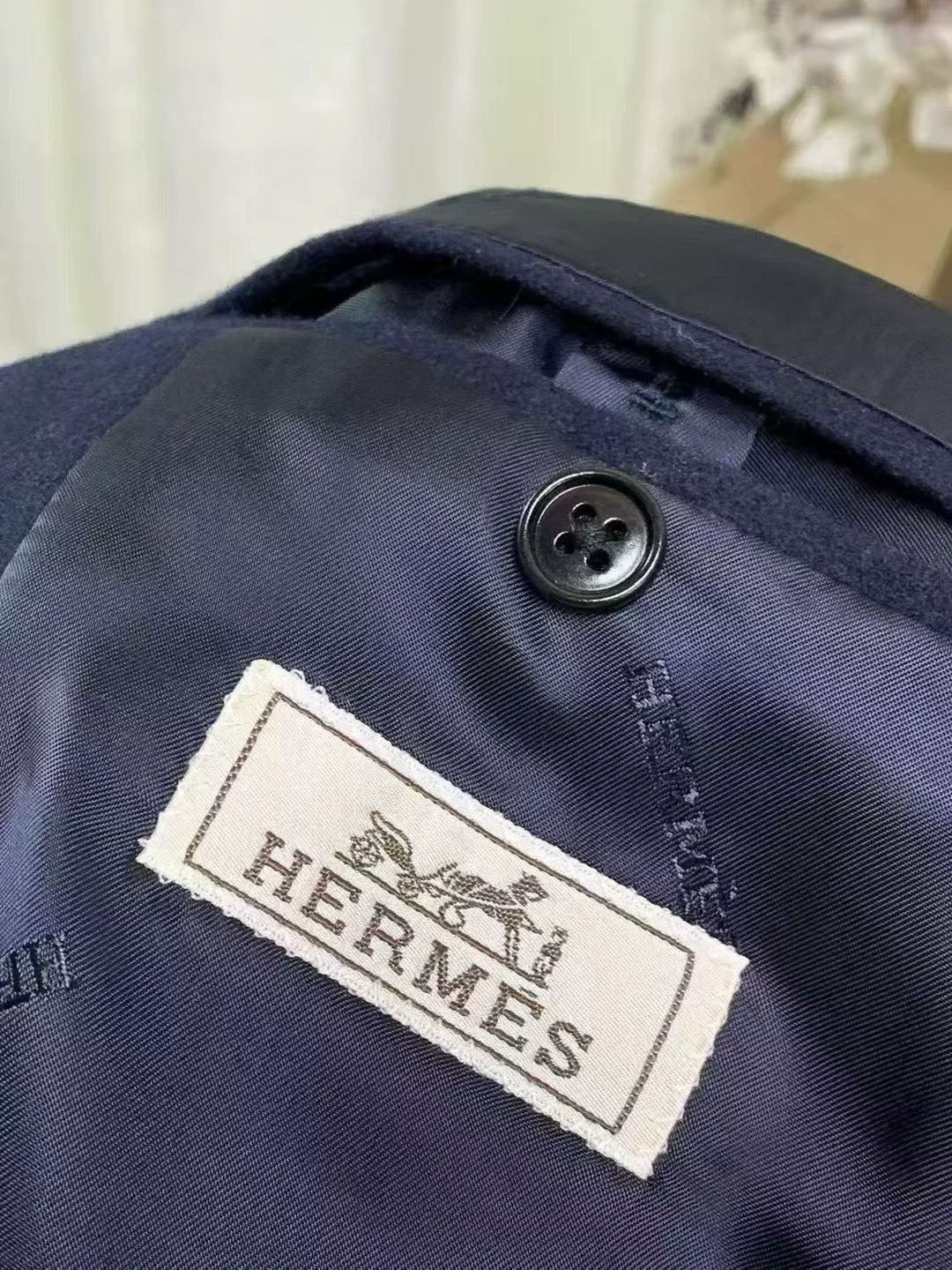 Hermes HERMES Men's Wool Suit Jacket - dmc Size US L / EU 52-54 / 3 - 2 Thumbnail