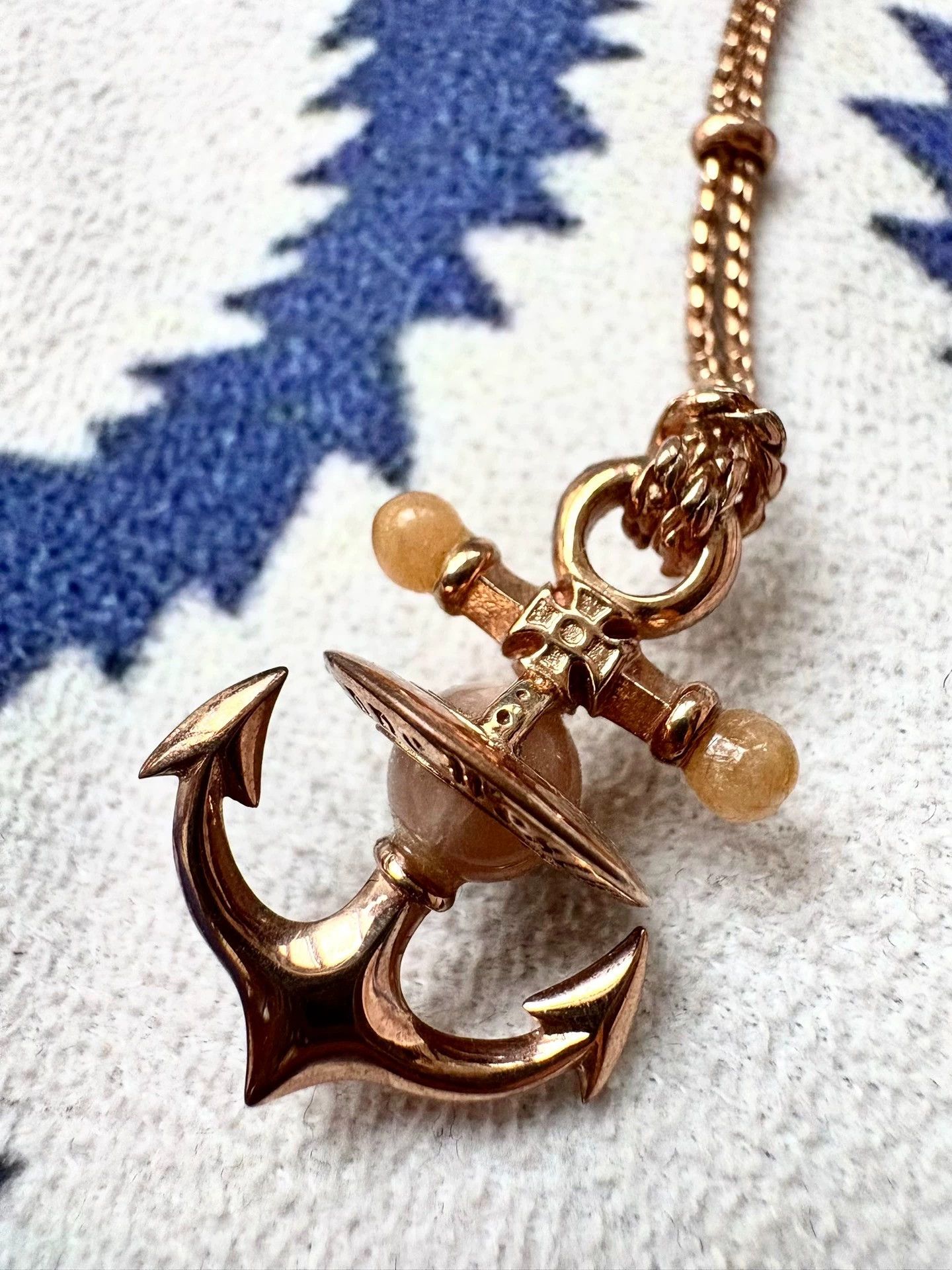Vivienne Westwood Vivienne Westwood Vintage Anchor Saturn Necklace - dmc Size ONE SIZE - 2 Thumbnail