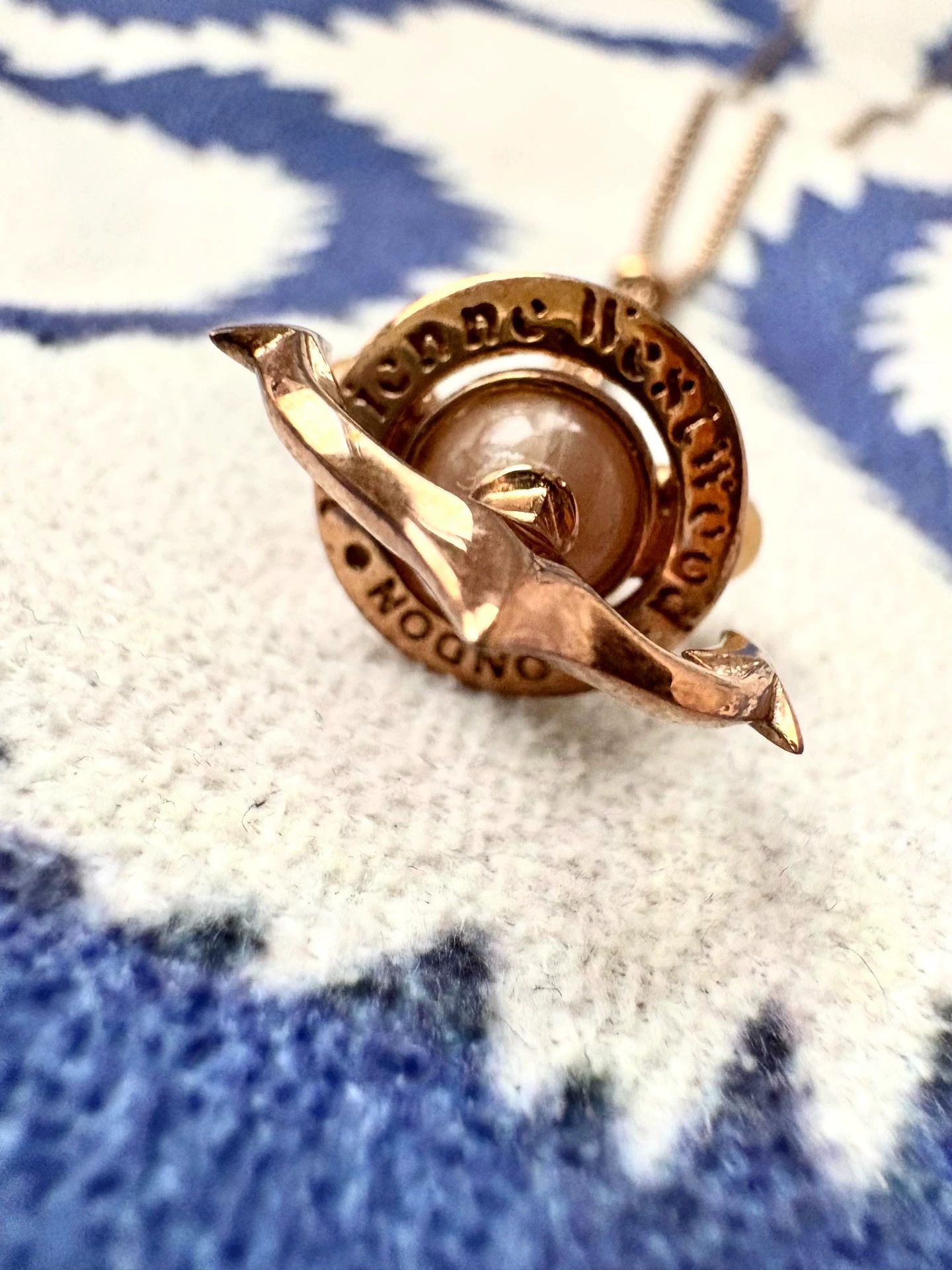 Vivienne Westwood Vivienne Westwood Vintage Anchor Saturn Necklace - dmc Size ONE SIZE - 3 Thumbnail
