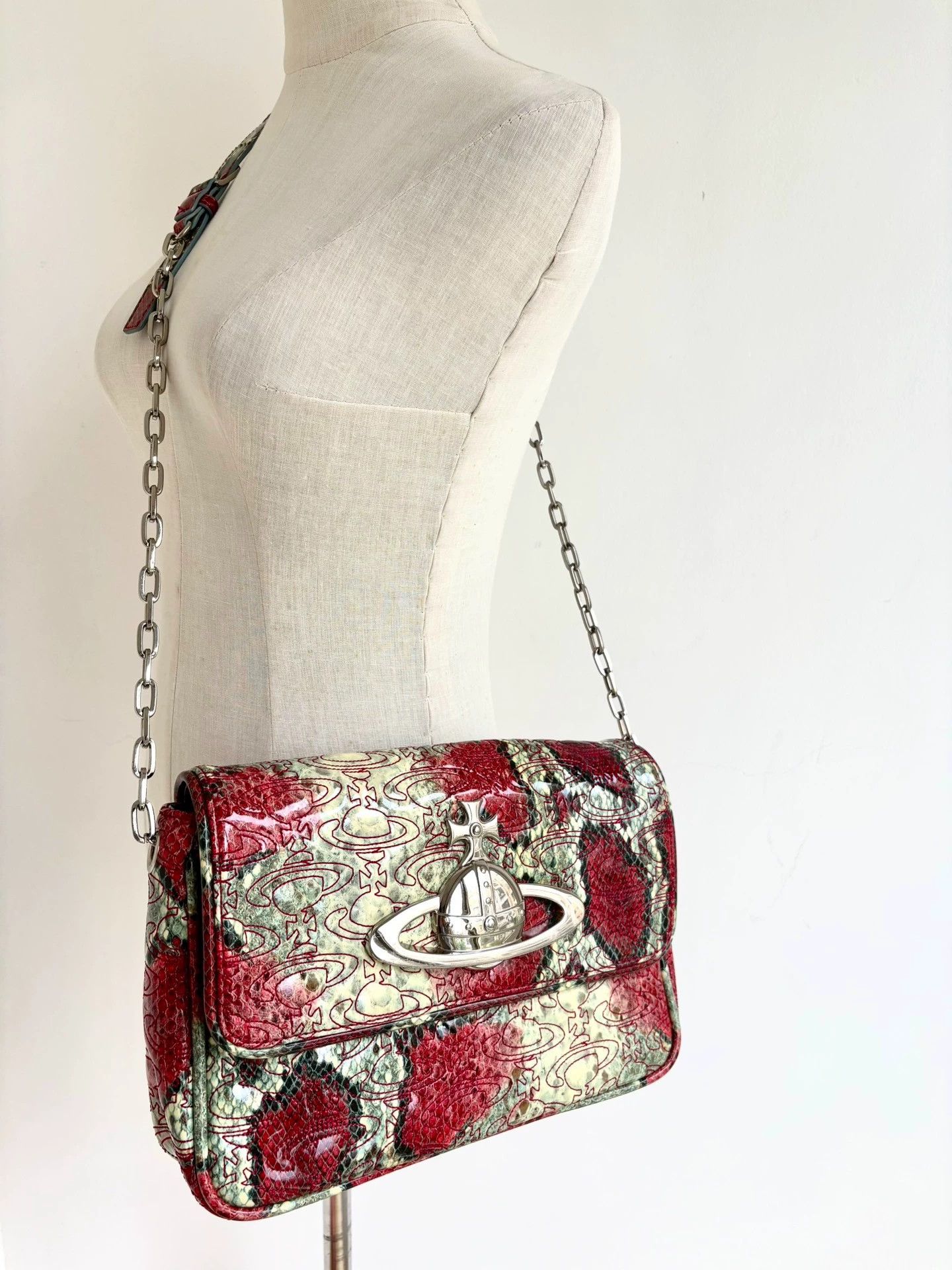 Vivienne Westwood Vivienne Westwood Red Snake Print Crossbody Bag - dmc Size ONE SIZE - 2 Thumbnail
