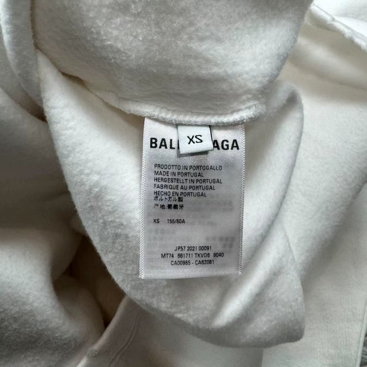 Balenciaga Balenciaga Mosaic Blur White Sweatshirt - dmc Size US XS / EU 42 / 0 - 5 Thumbnail