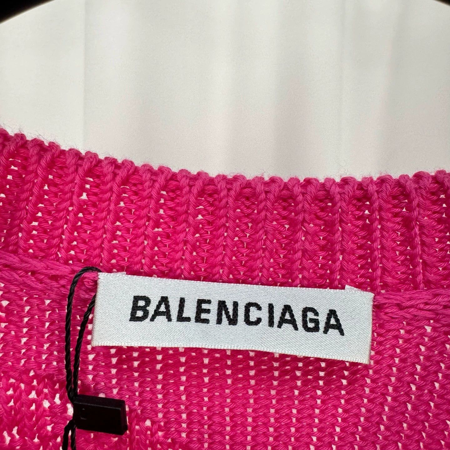 Balenciaga Balenciaga All-Over Print Text Jacquard Knit Sweater - dmc Size US S / EU 44-46 / 1 - 5 Thumbnail