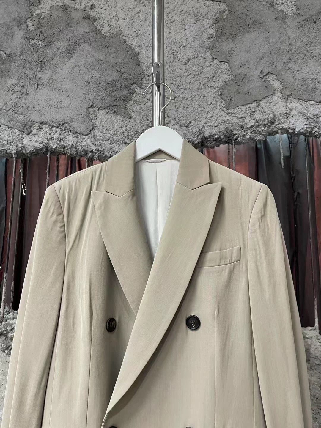 Brunello Cucinelli Brunello Cucinelli Beige Blazer - dmc Size US M / EU 48-50 / 2 - 2 Thumbnail