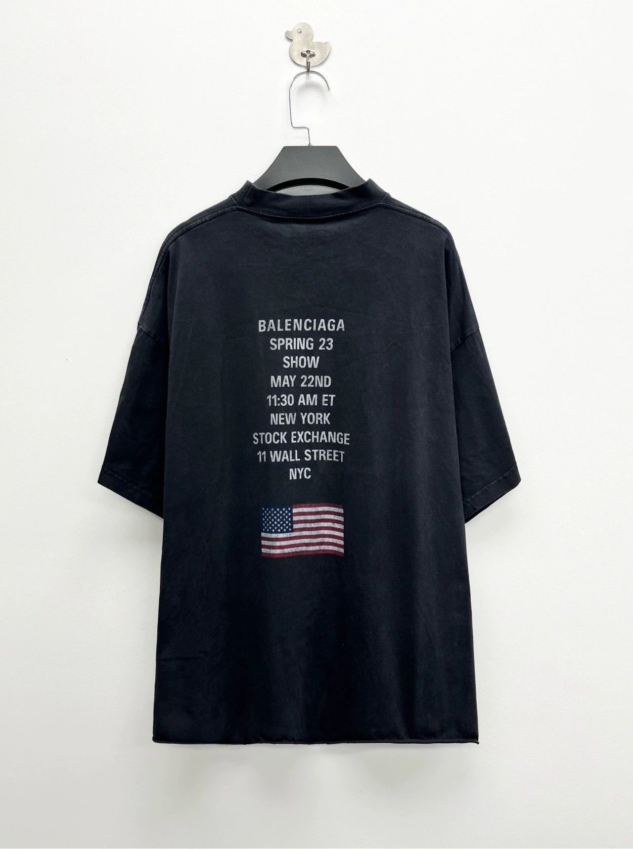 Balenciaga Balenciaga NYSE Logo Washed Black T-Shirt - dmc Size US M / EU 48-50 / 2 - 2 Thumbnail
