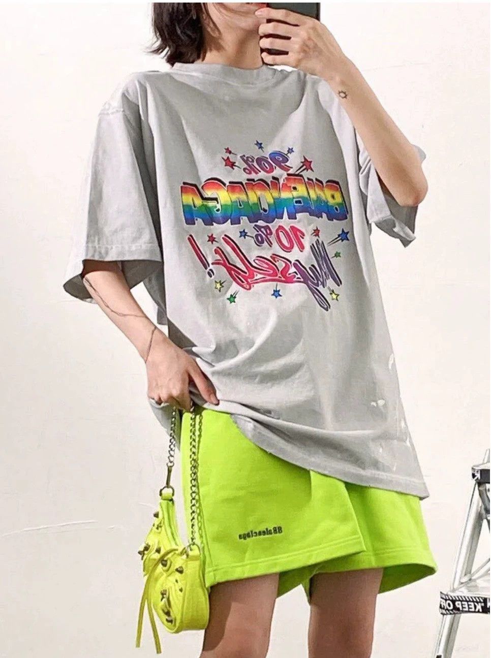 Balenciaga Balenciaga Logo Print Short Sleeve T-Shirt - dmc Size US XS / EU 42 / 0 - 7 Thumbnail