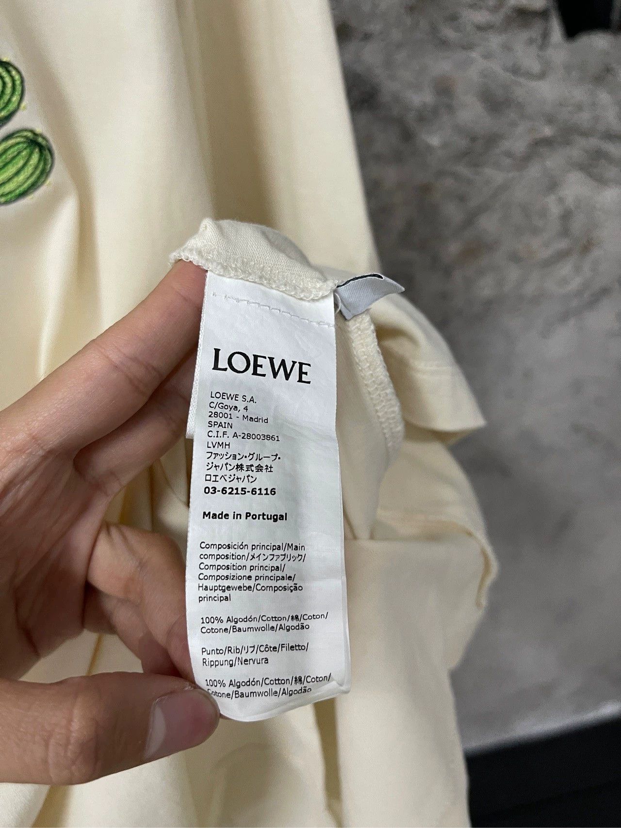 Loewe Loewe Cactus Short Sleeve T-shirt - dmc Size US M / EU 48-50 / 2 - 8 Thumbnail