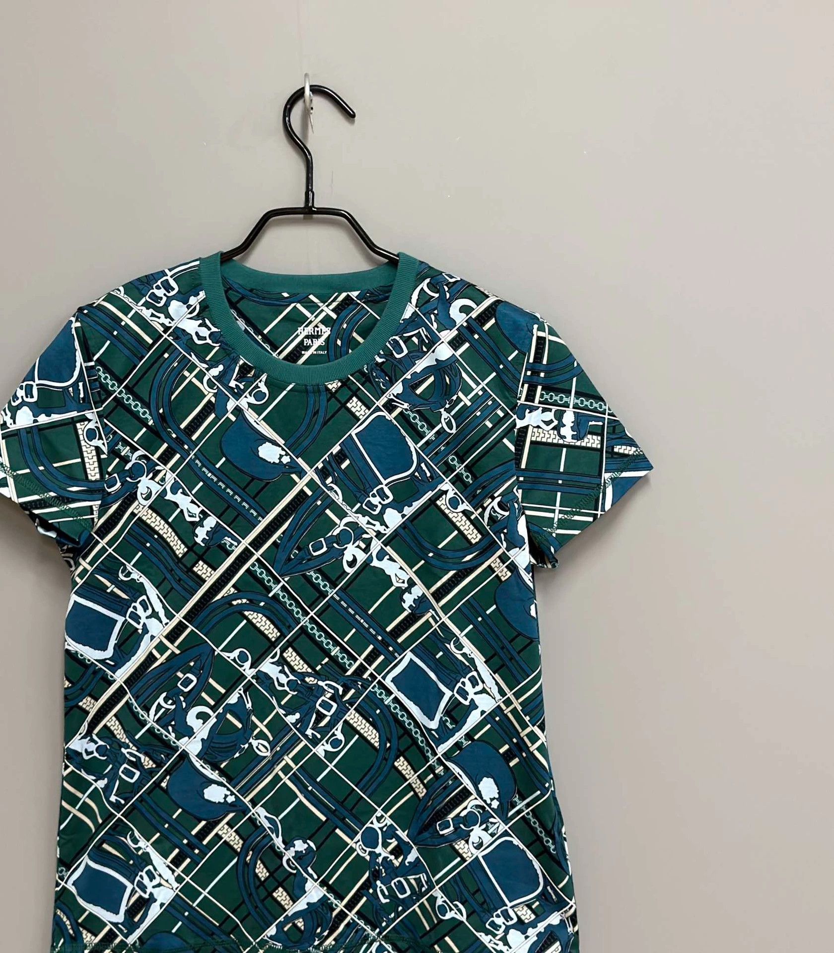 Hermes FW23 Hermes Chain Print Short Sleeve - dmc Size US XS / EU 42 / 0 - 2 Thumbnail