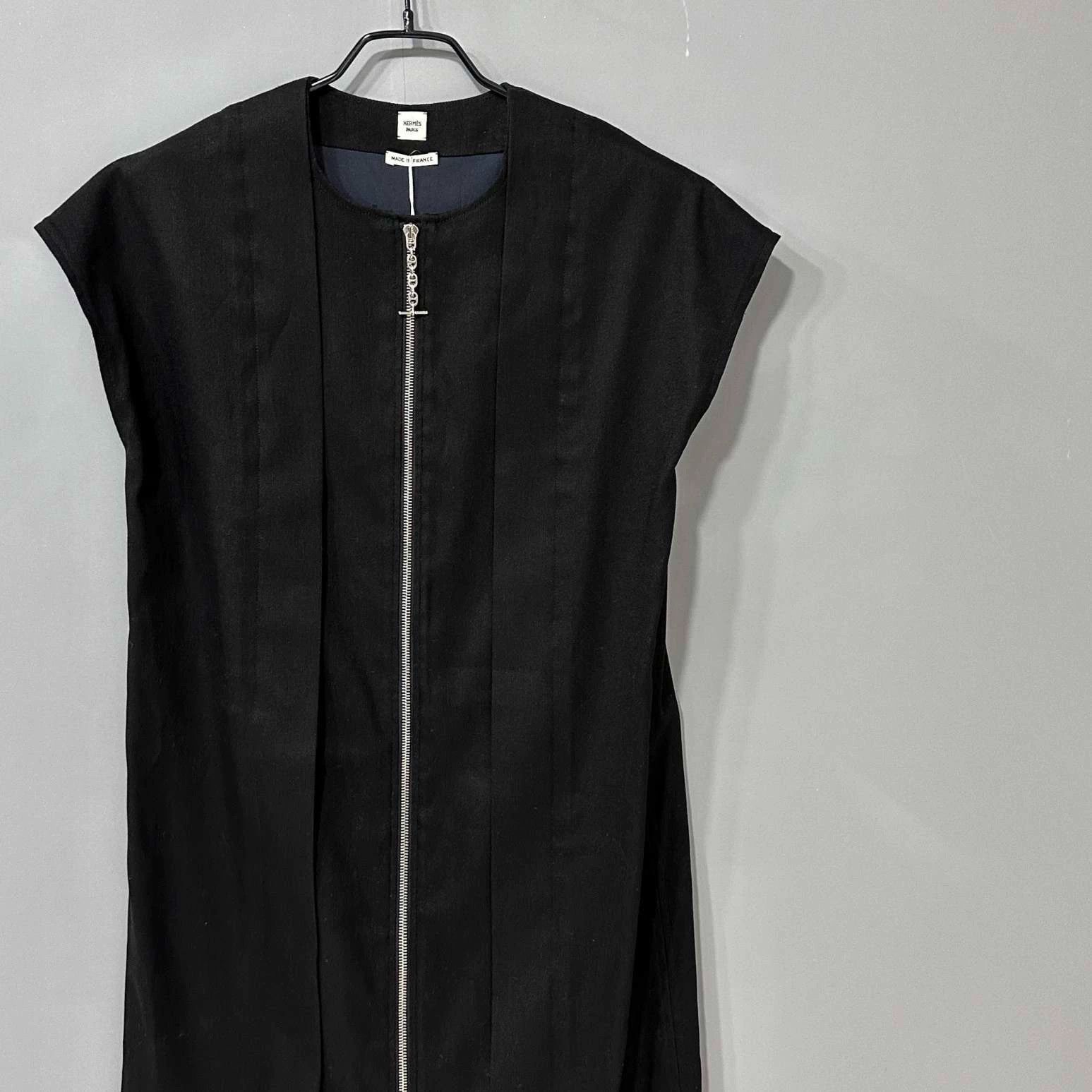 Hermes HERMES Zip Front Sleeveless Dress - dmc Size US M / EU 48-50 / 2 - 2 Thumbnail