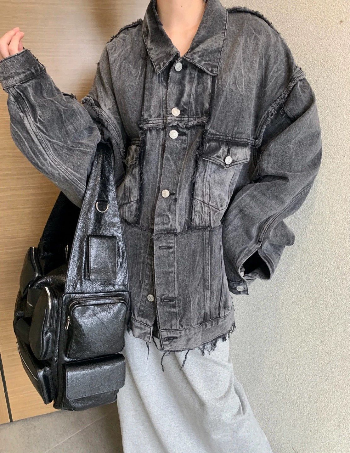 Balenciaga Balenciaga Cut-Up Distressed Denim Jacket - dmc Size US M / EU 48-50 / 2 - 6 Thumbnail