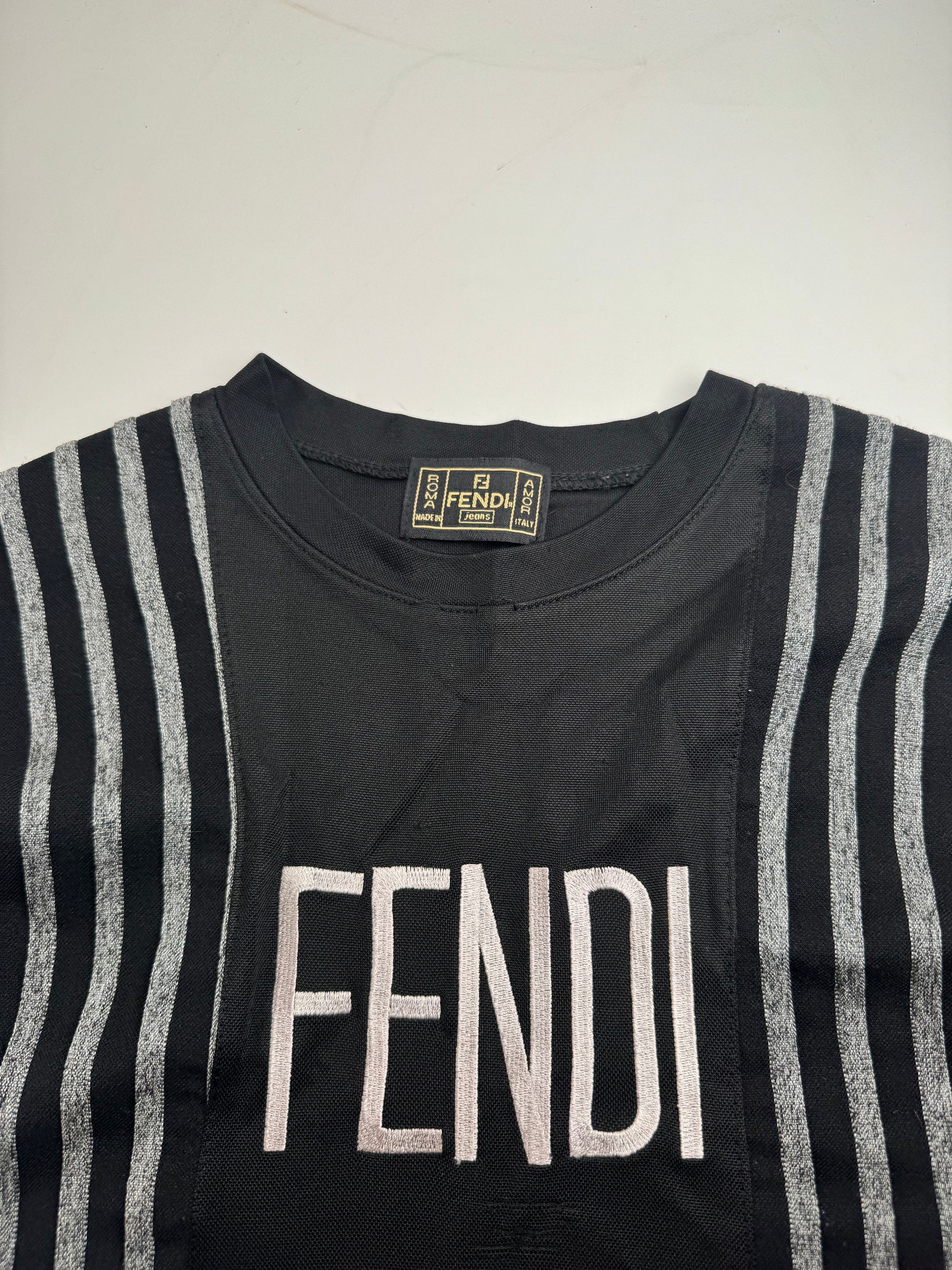 Fendi Vintage Polyester Striped Sweater M Size XS / US 0-2 / IT 36-38 - 6 Thumbnail