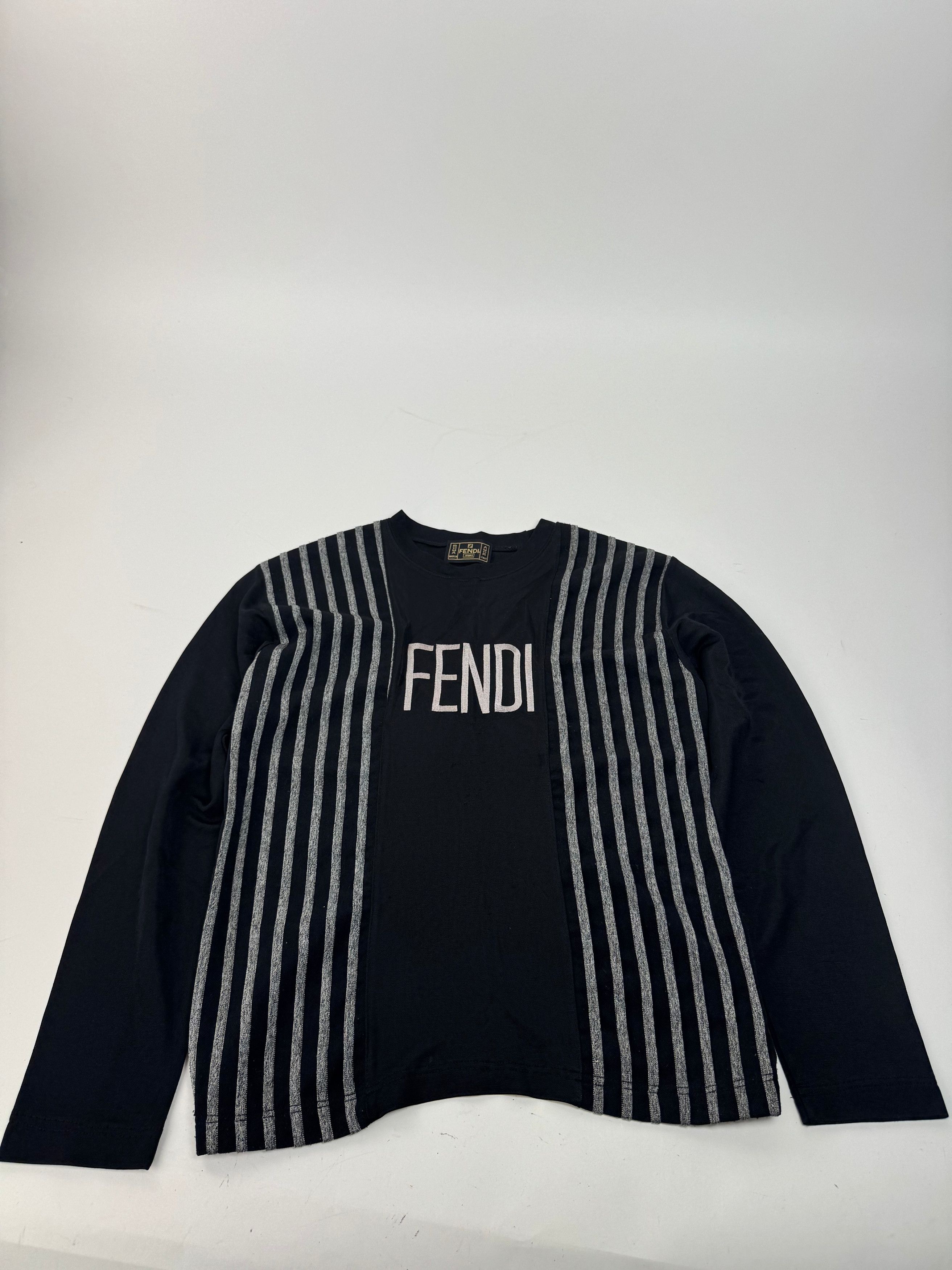 Fendi Vintage Polyester Striped Sweater M Size XS / US 0-2 / IT 36-38 - 4 Thumbnail